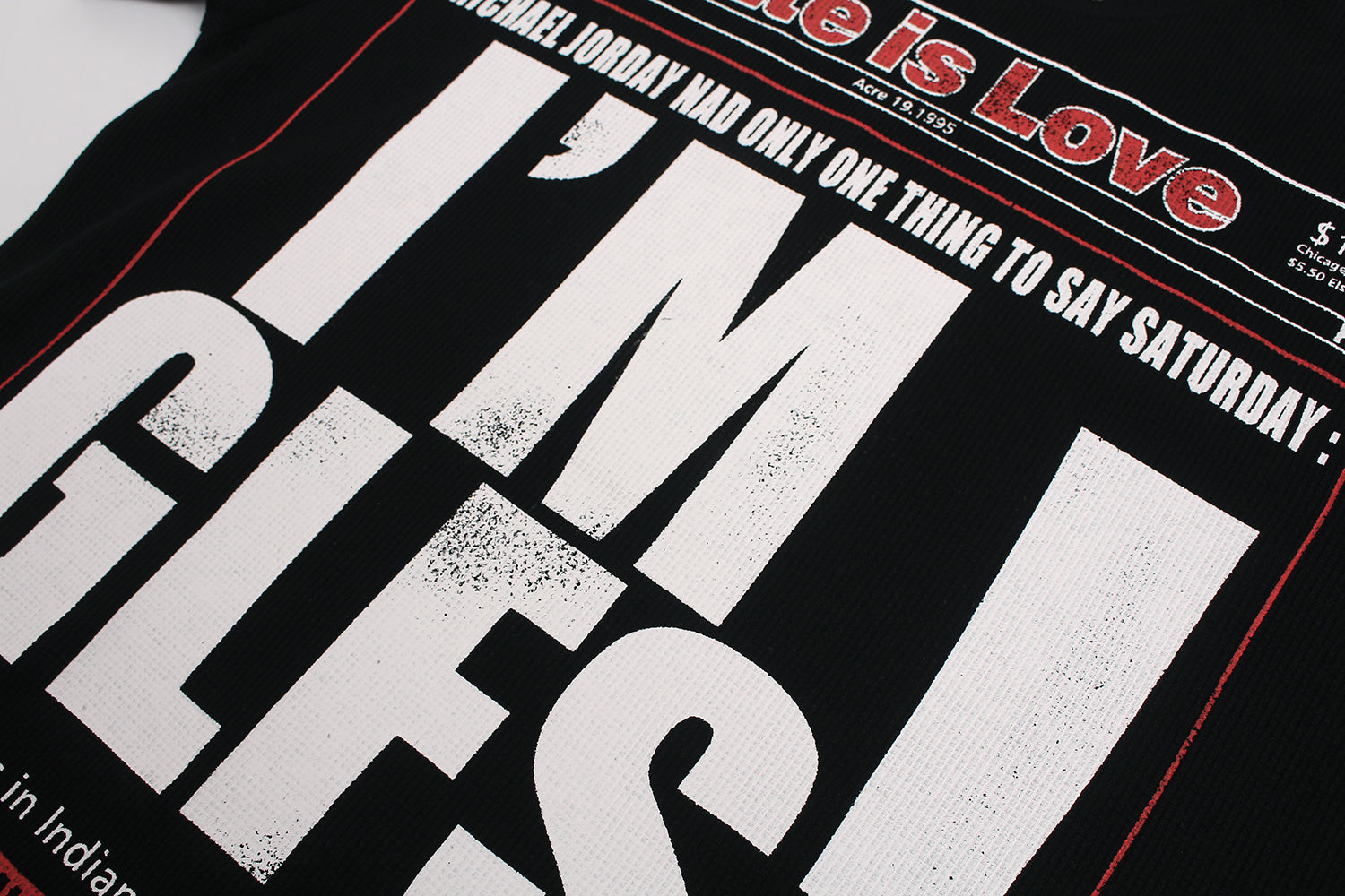 Omirad Hate Is Love Newspaper Graphic T-Shirt | Streetwear