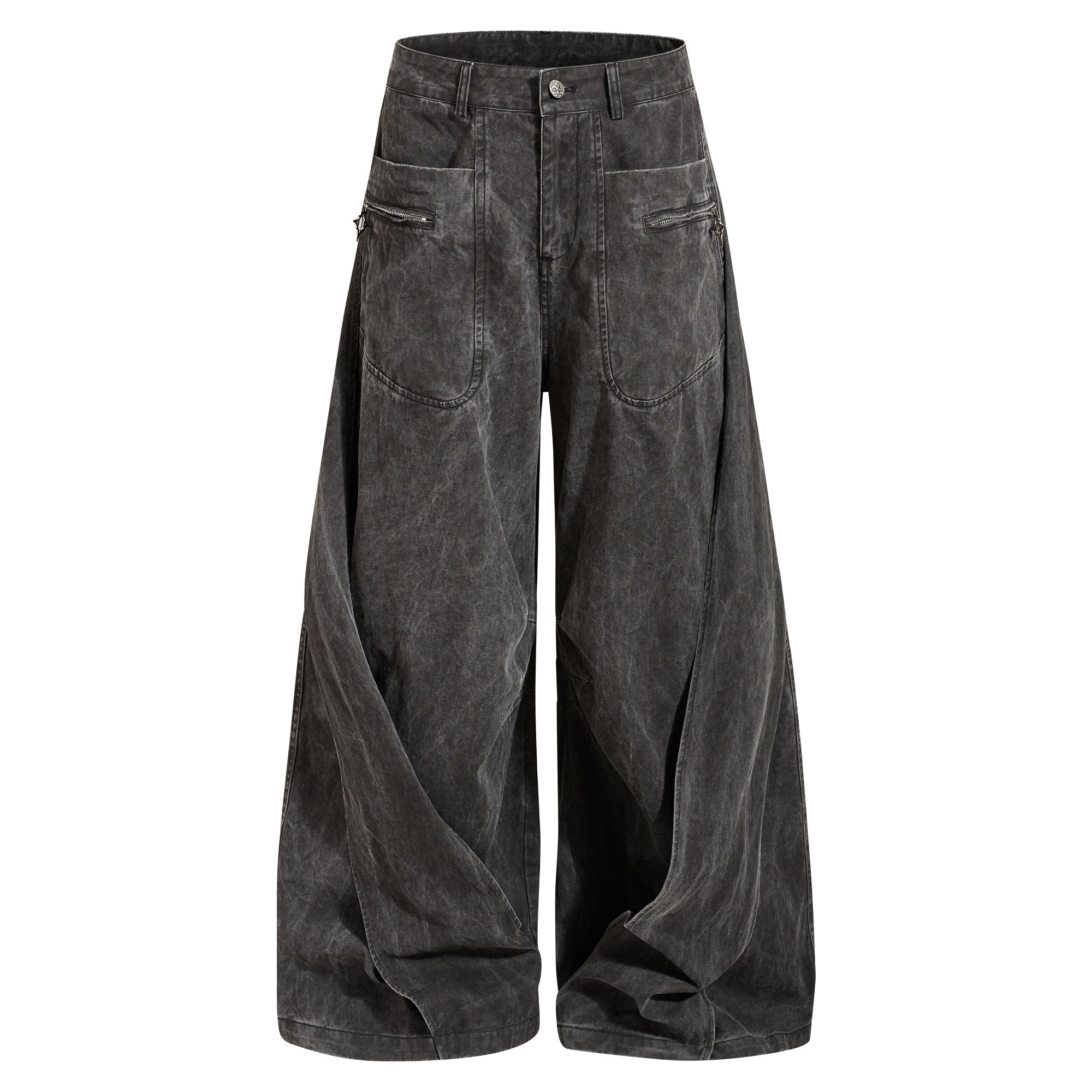 Omirad Washed Balloon Denim Jeans | Oversized Wide-Leg