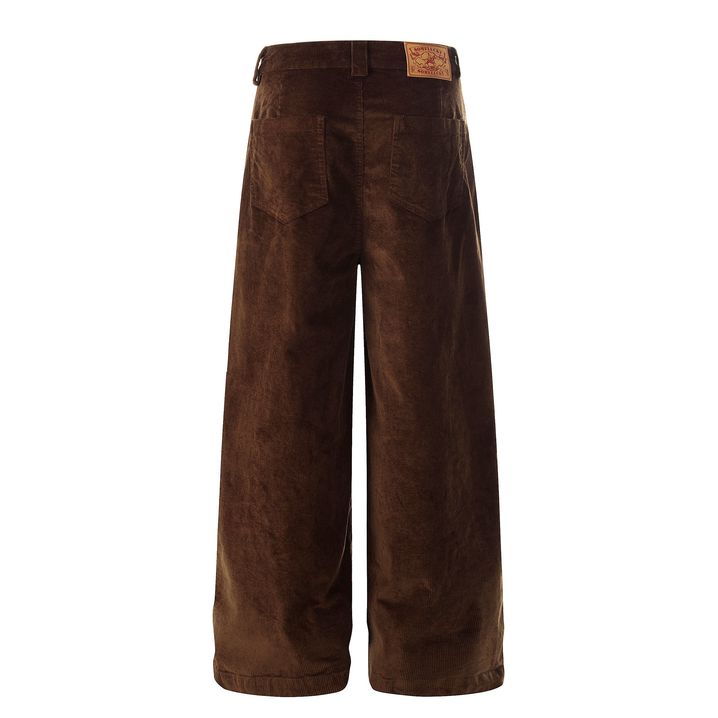 Omirad Wide-Leg Corduroy Trousers | Pleated Relaxed Fit