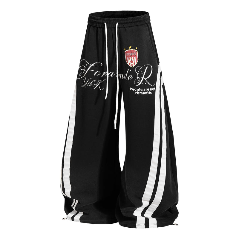 Gradient Track Balloon Pants | Y2K Oversized Streetwear