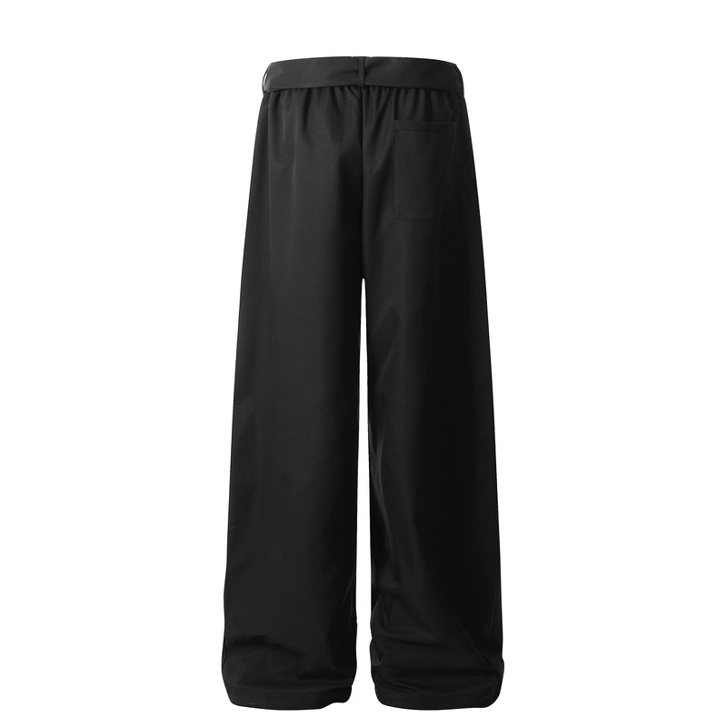 Omirad Asymmetric Wrap-Belt Wide-Leg Pants | SEAKOFF