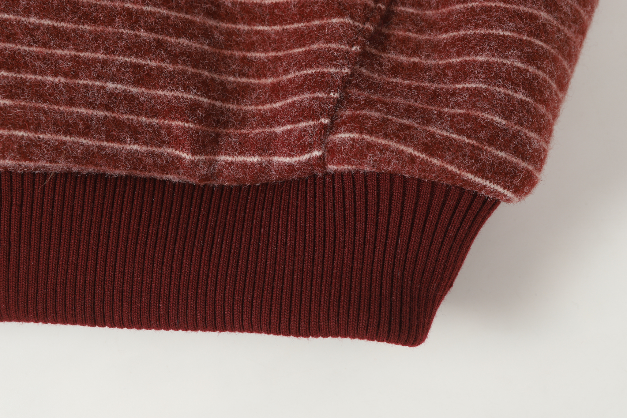 Striped Faux Fur-Lined Zip-Up Hooded Jacket | Omirad