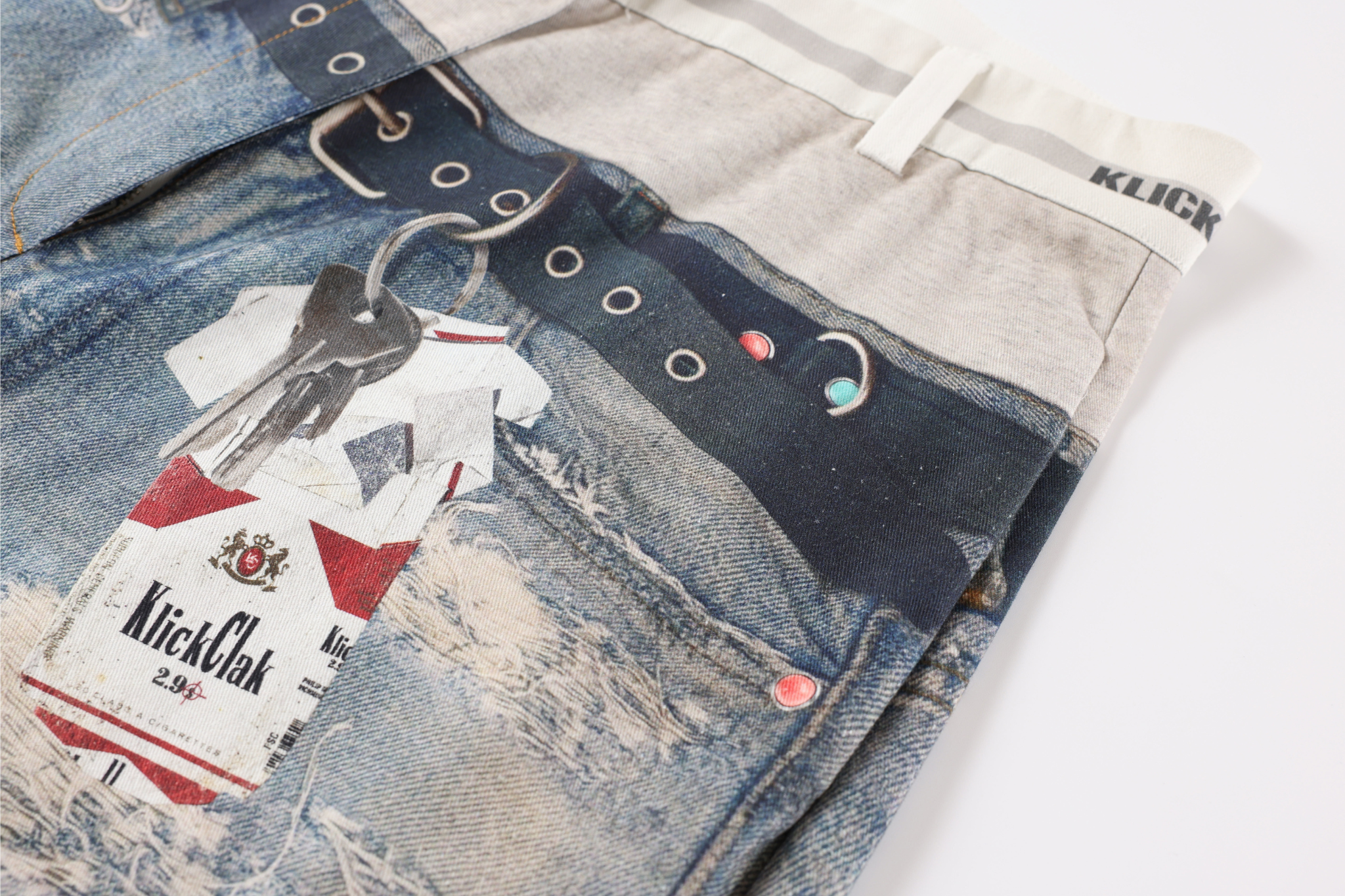 Omirad Vintage Patchwork Barrel Jeans | Y2K Distressed Denim