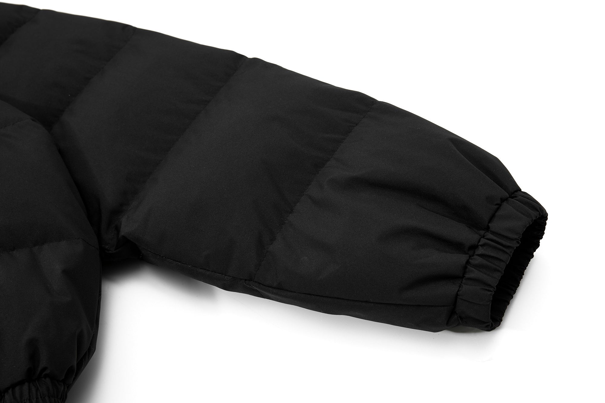 Omirad Fur-Trim Puffer Jacket | Black Hooded Bomber