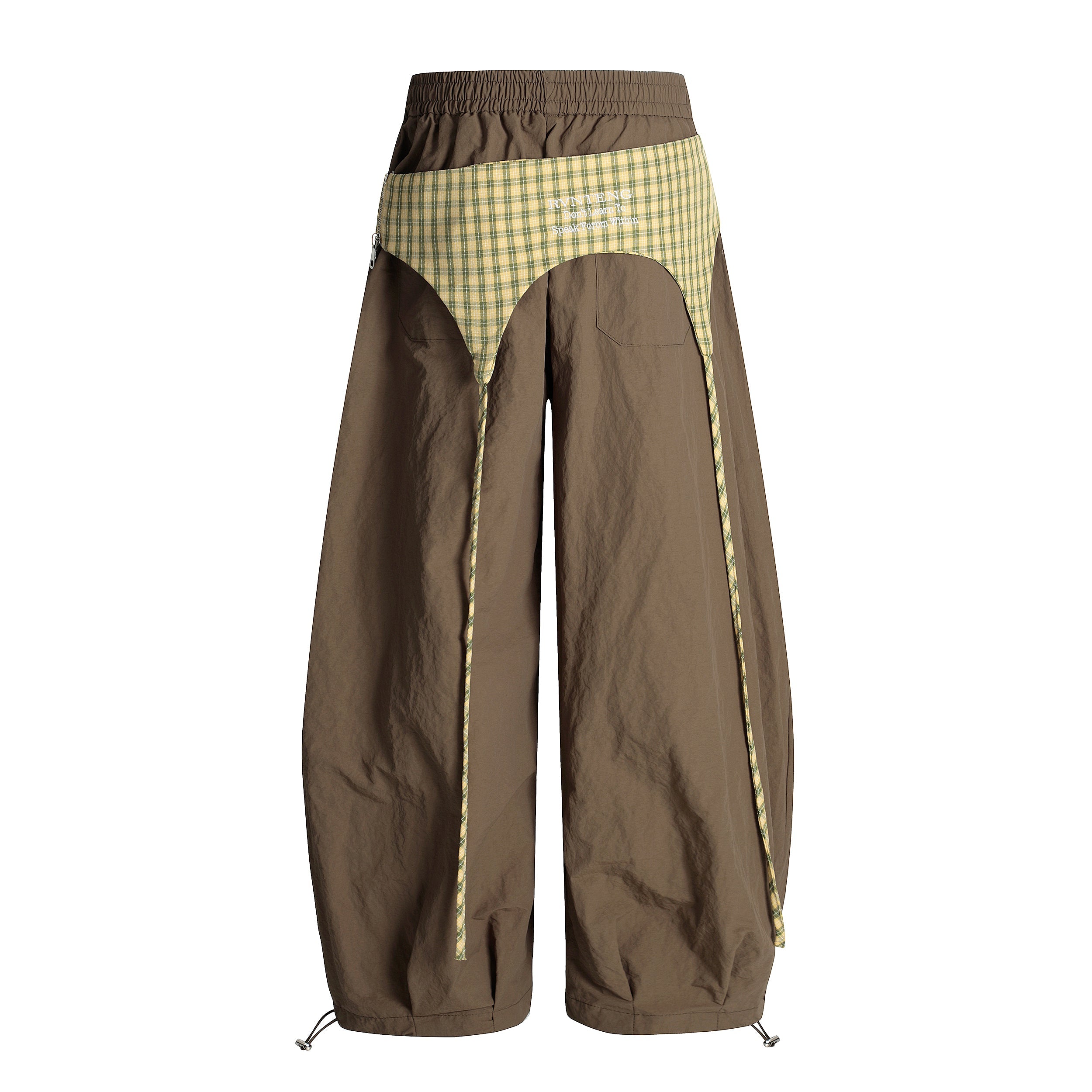 Omirad Layered Patchwork Parachute Pants | Wide-Leg Y2K