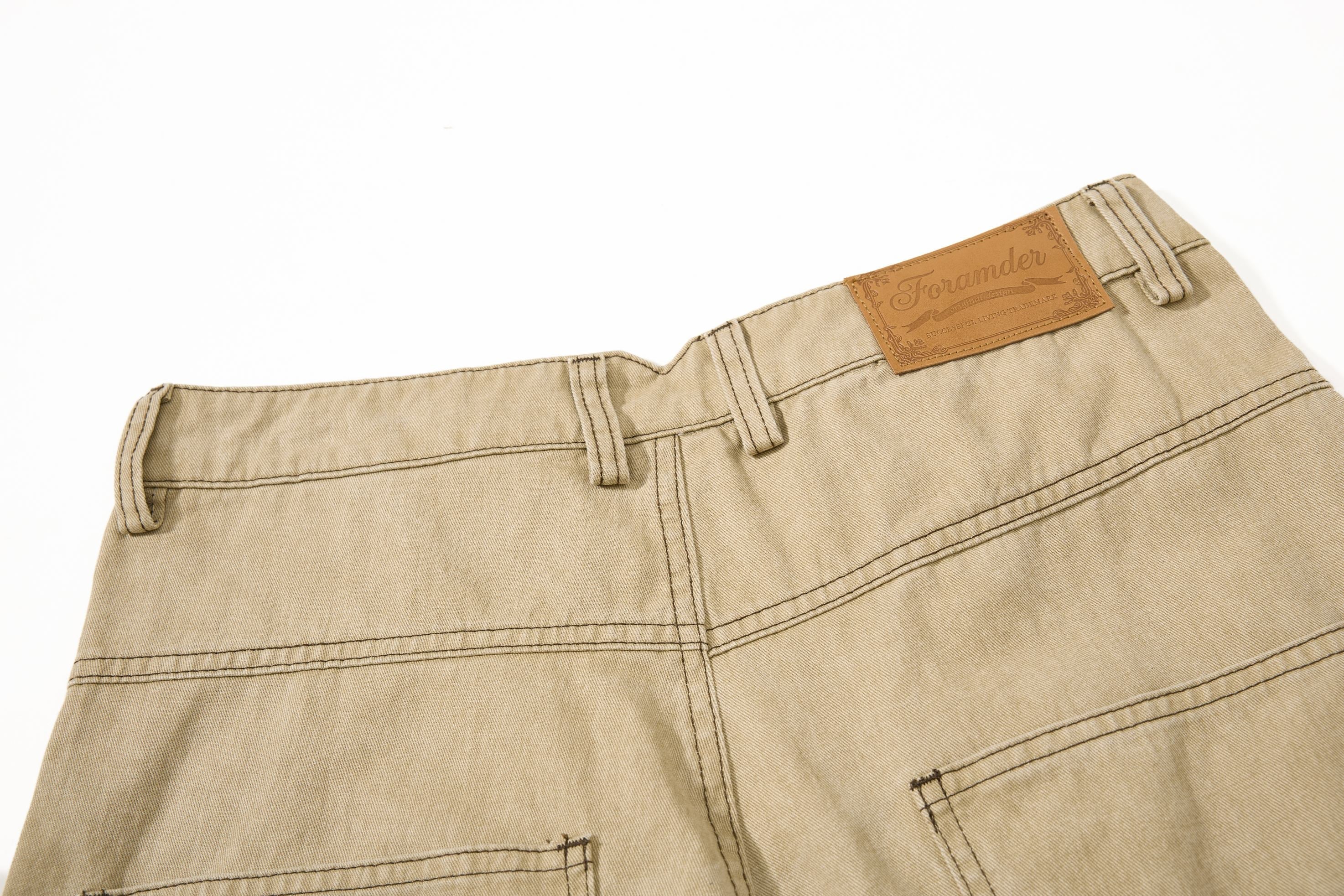 Military Rope Wide-Leg Pants | 100% Cotton Streetwear