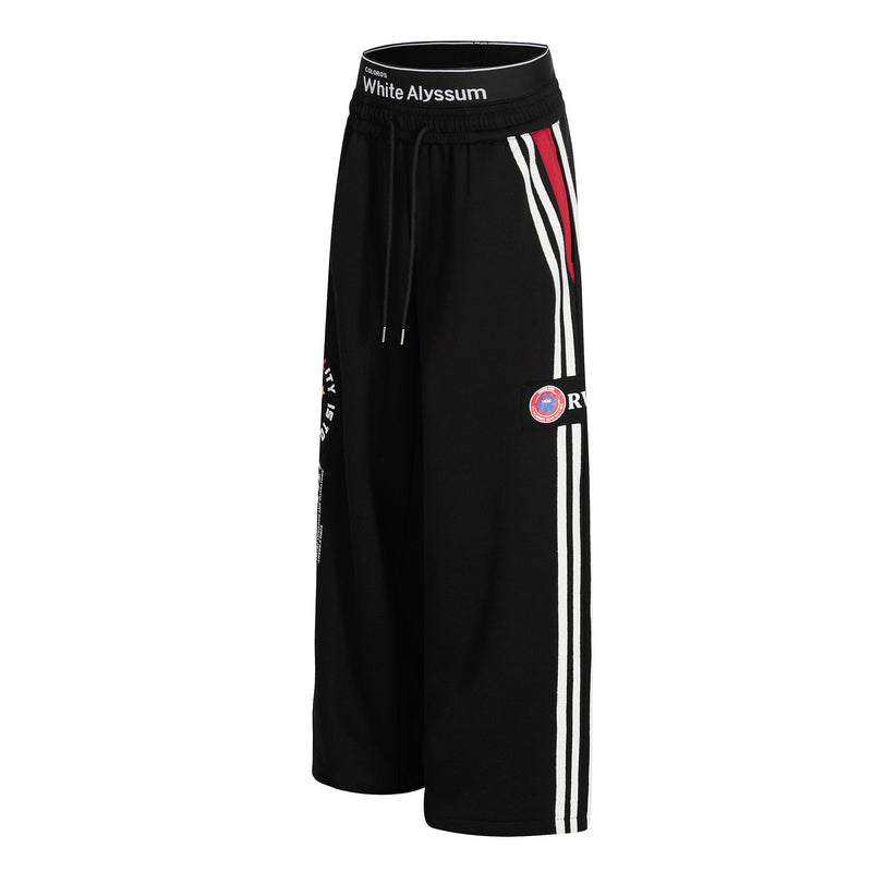 Varsity Stripe Wide-Leg Track Pants | Streetwear Sweatpants