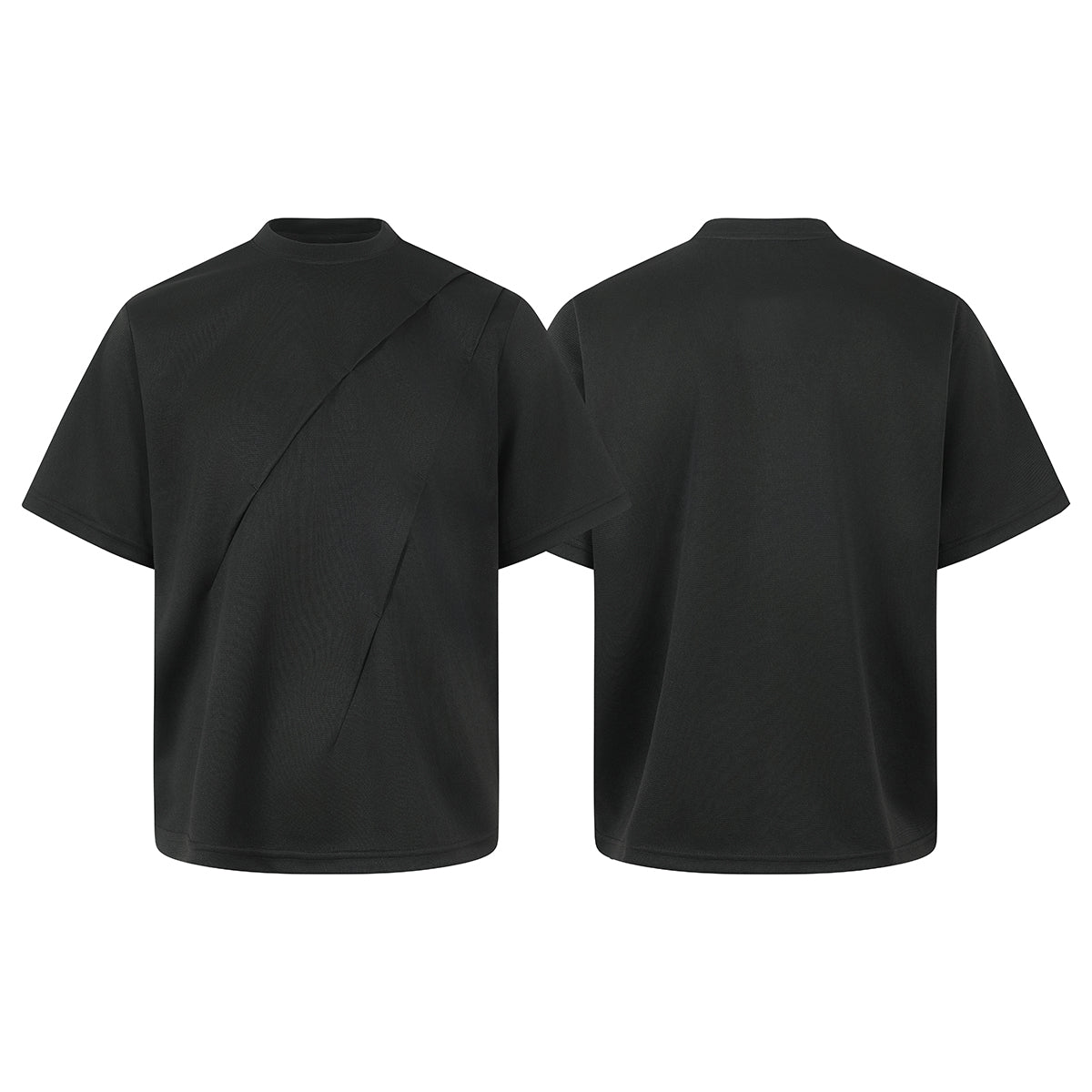 Omirad Asym Cut Oversized Tee | Asymmetric Seam Streetwear