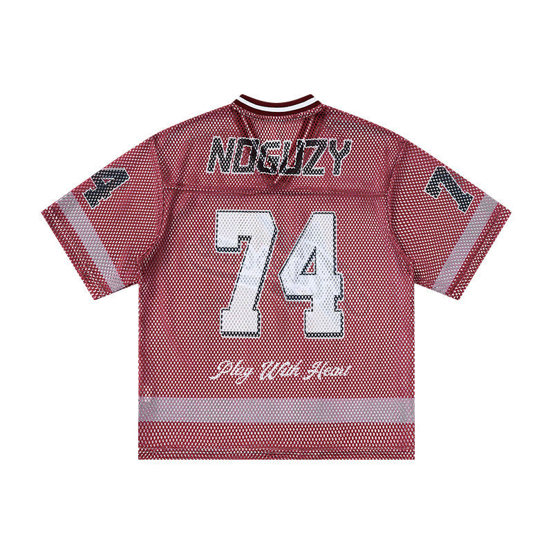 Awesome 74 Mesh Jersey T-Shirt | Retro Varsity Streetwear