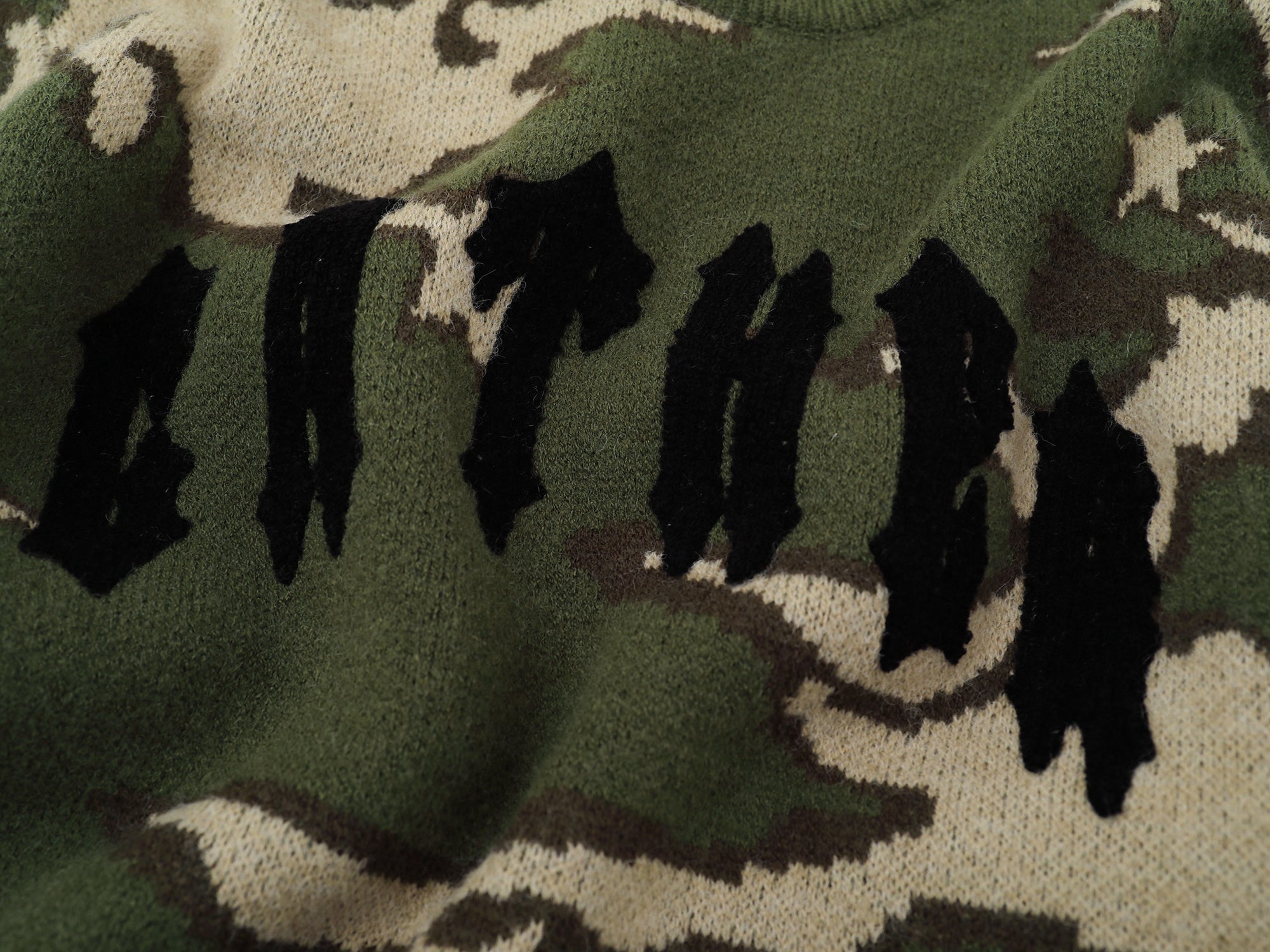 Omirad Camo Knit Sweater | Gothic Streetwear Pullover