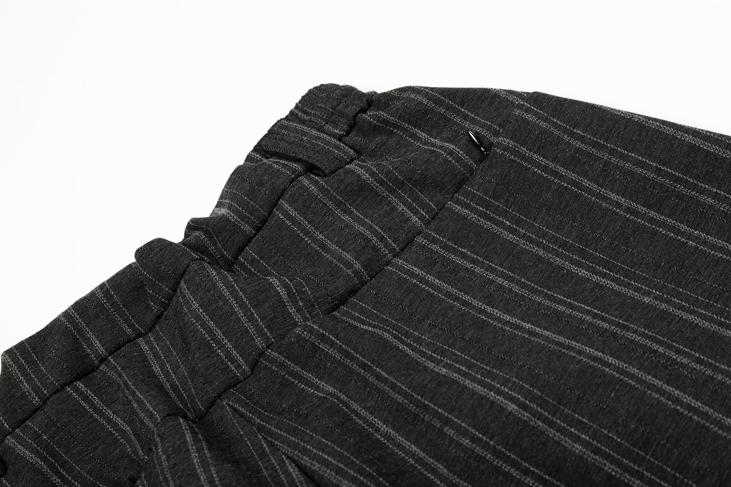 Omirad Striped Wide-Leg Pants | Pleated Pinstripe Trousers