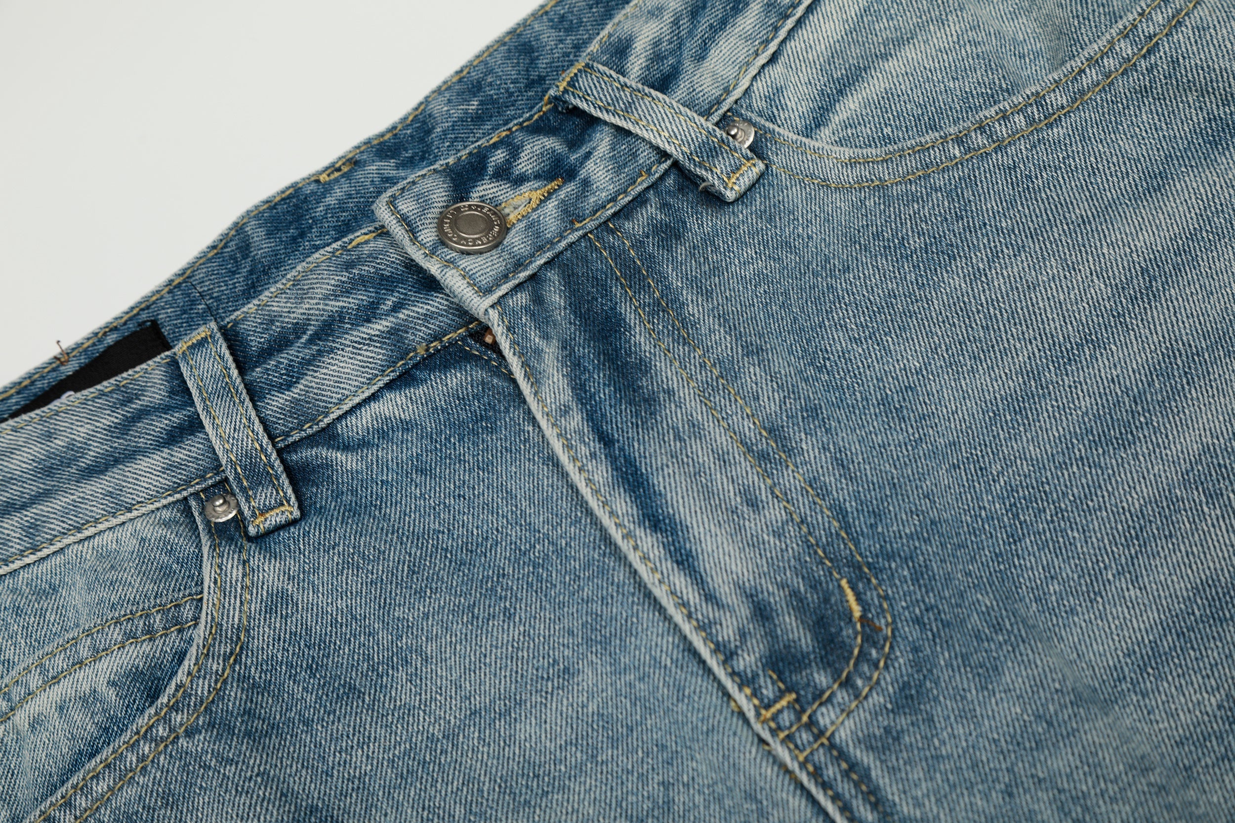 Omirad Light Wash Barrel Jeans | Oversized Wide Leg Denim