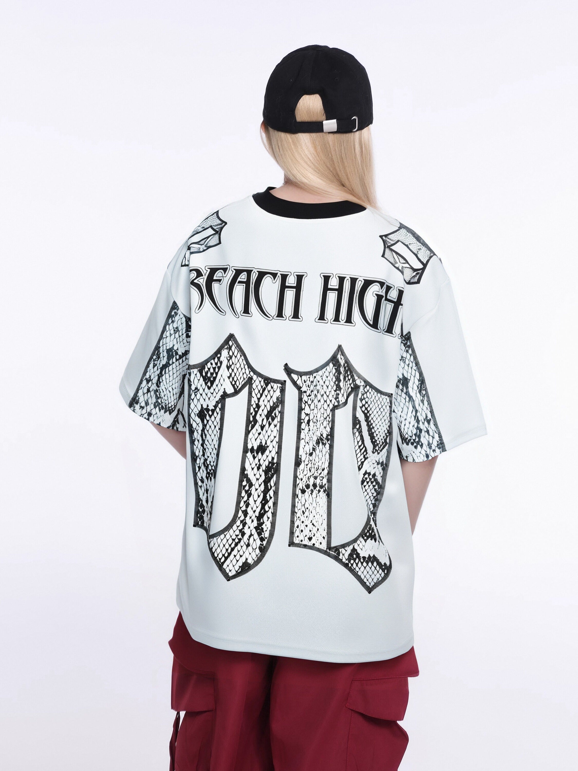 Omirad Reach High Snakeskin Gothic Jersey Tee | Streetwear