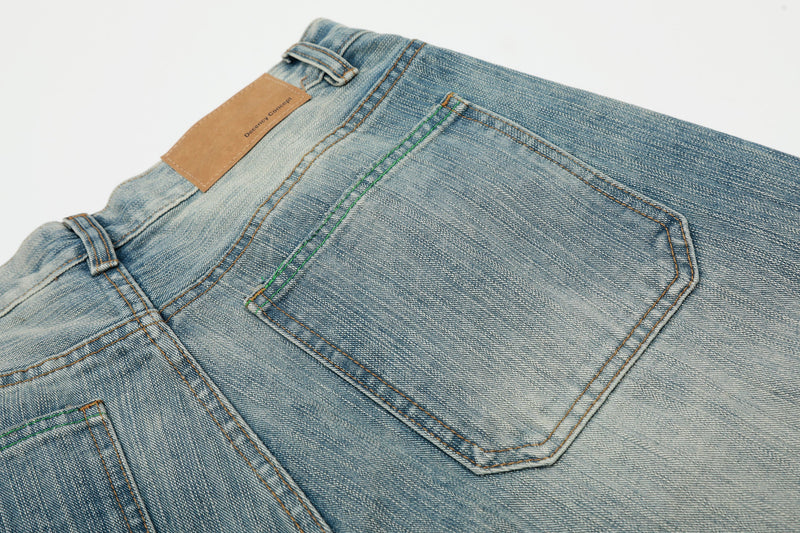 Omirad Draped Crease Wide-Leg Jeans | Oversized Denim