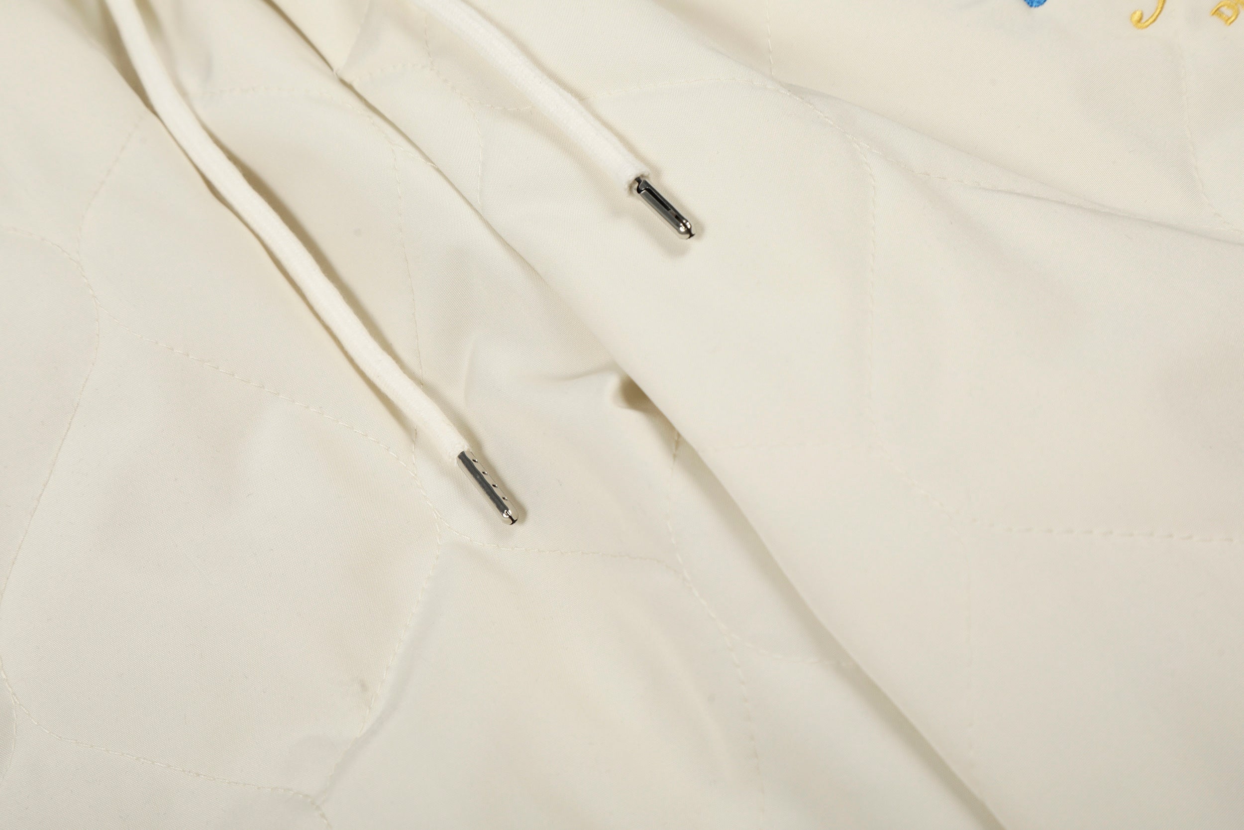 Quilted Wide-Leg Track Pants with Racing Stripes