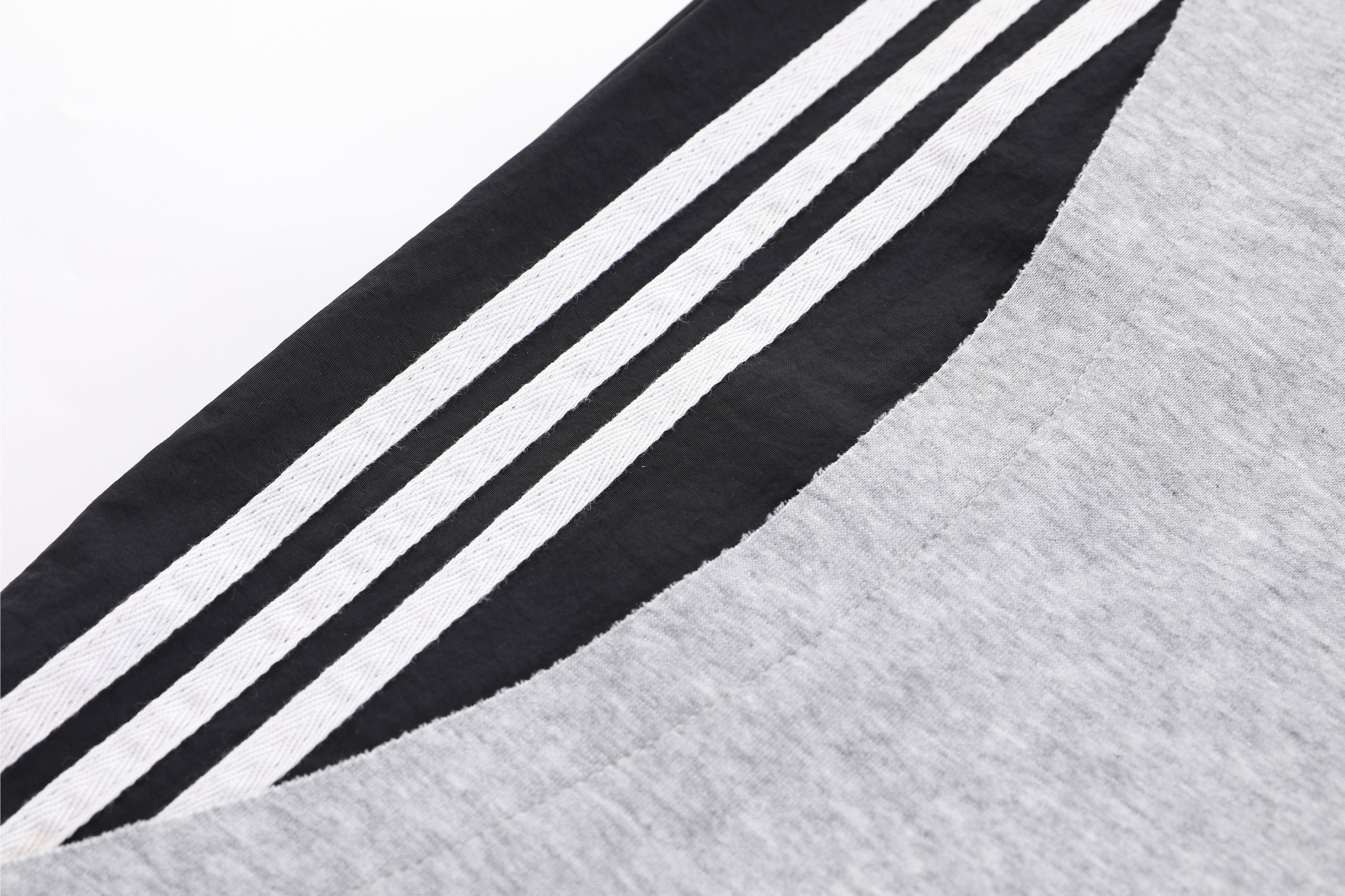 Double-Waist Stripe Wide-Leg Sweatpants | Oversized Streetwear