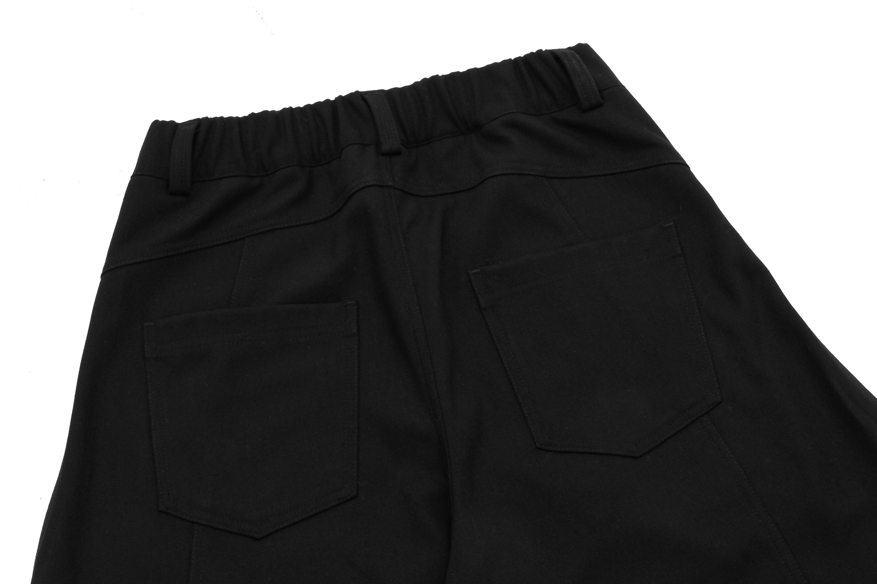 Omirad Plaid-Belt Curved Leg Wide Pants | Streetwear Trousers