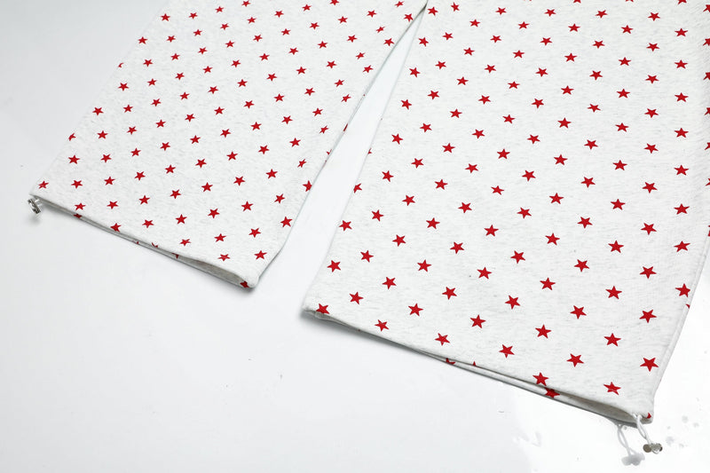 Omirad Star Print Wide-Leg Sweatpants | Streetwear