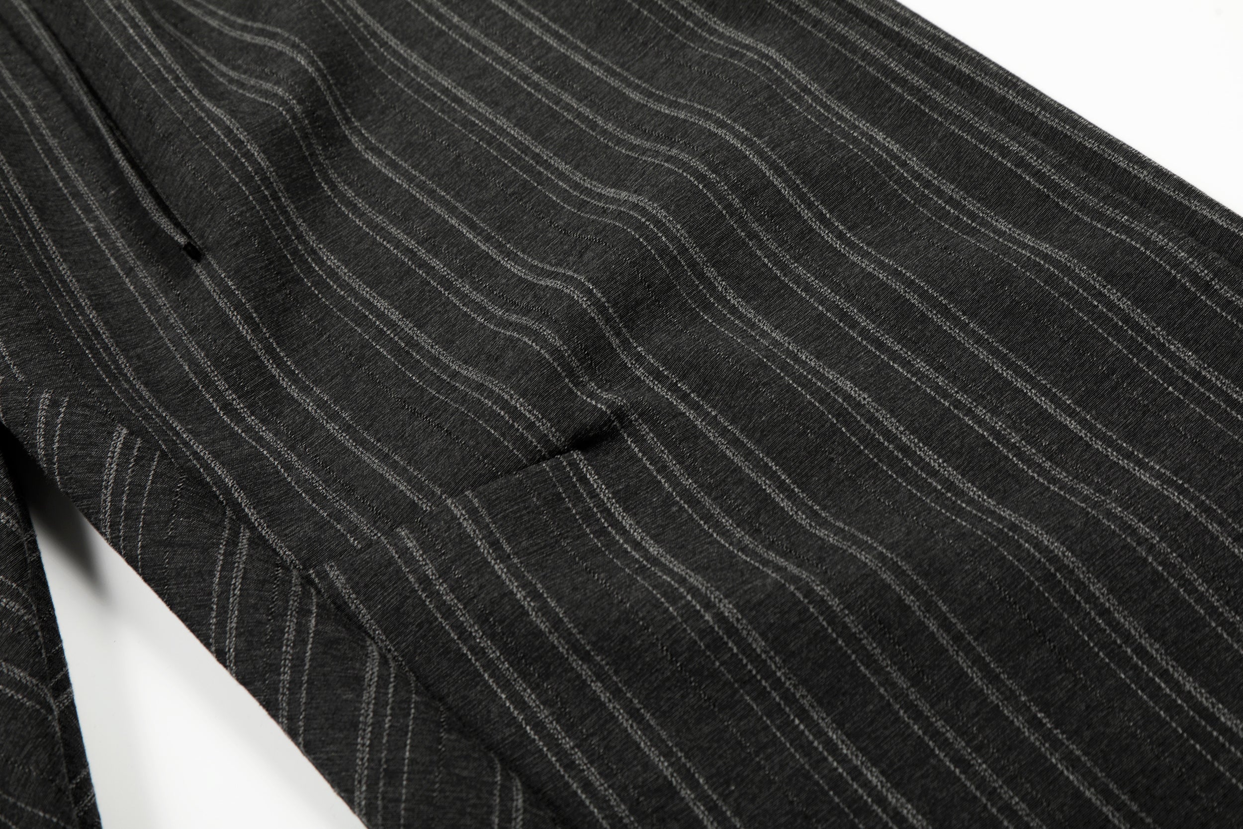 Omirad Striped Wide-Leg Pants | Pleated Pinstripe Trousers