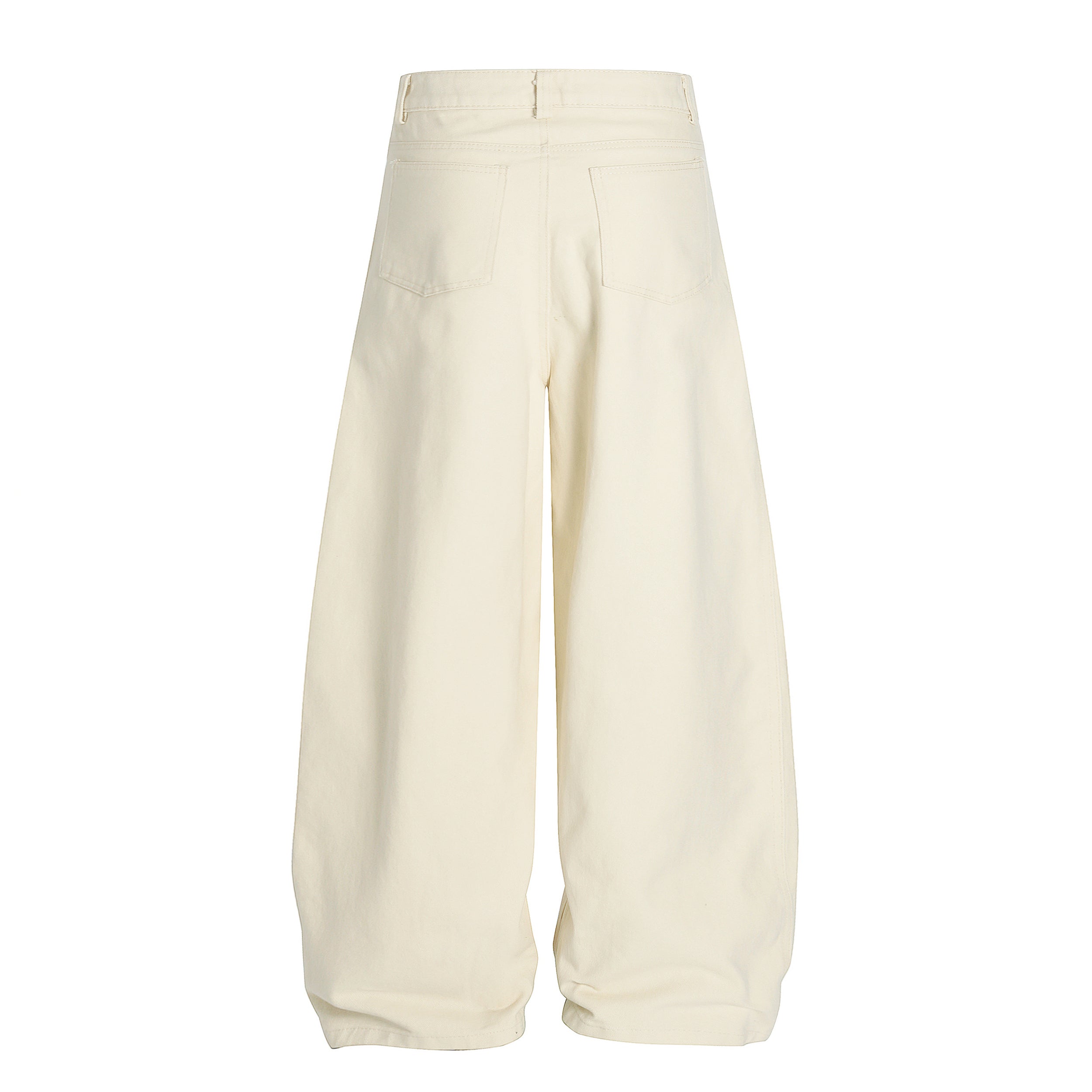 Wide-Leg Pleated Canvas Pants | Oversized Streetwear Trousers