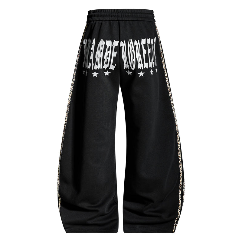 Omirad Gothic Cross Track Pants | Wide-Leg Streetwear