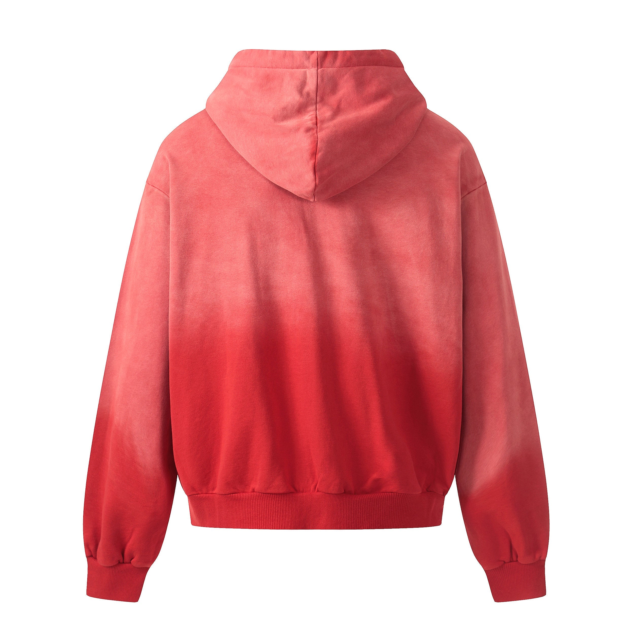 Gradient Washed Graphic Zip-Up Hoodie | Number 23 Street Style