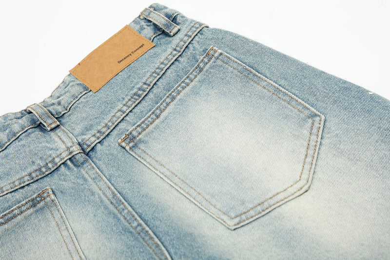 Omirad Light-Wash Barrel-Leg Jeans | Oversized Vintage Denim