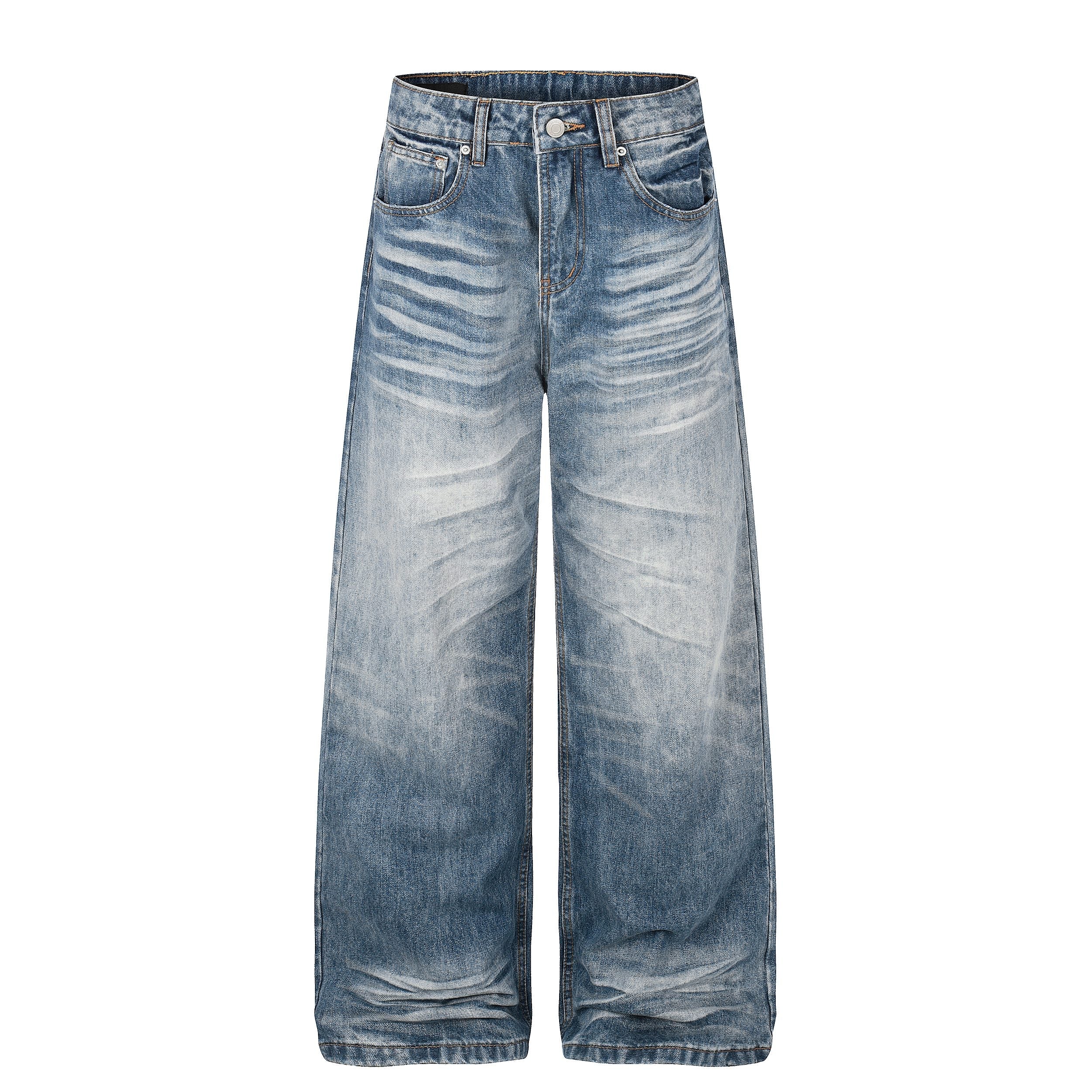 Omirad Vintage Fade Baggy Jeans | Wide Leg Y2K Denim