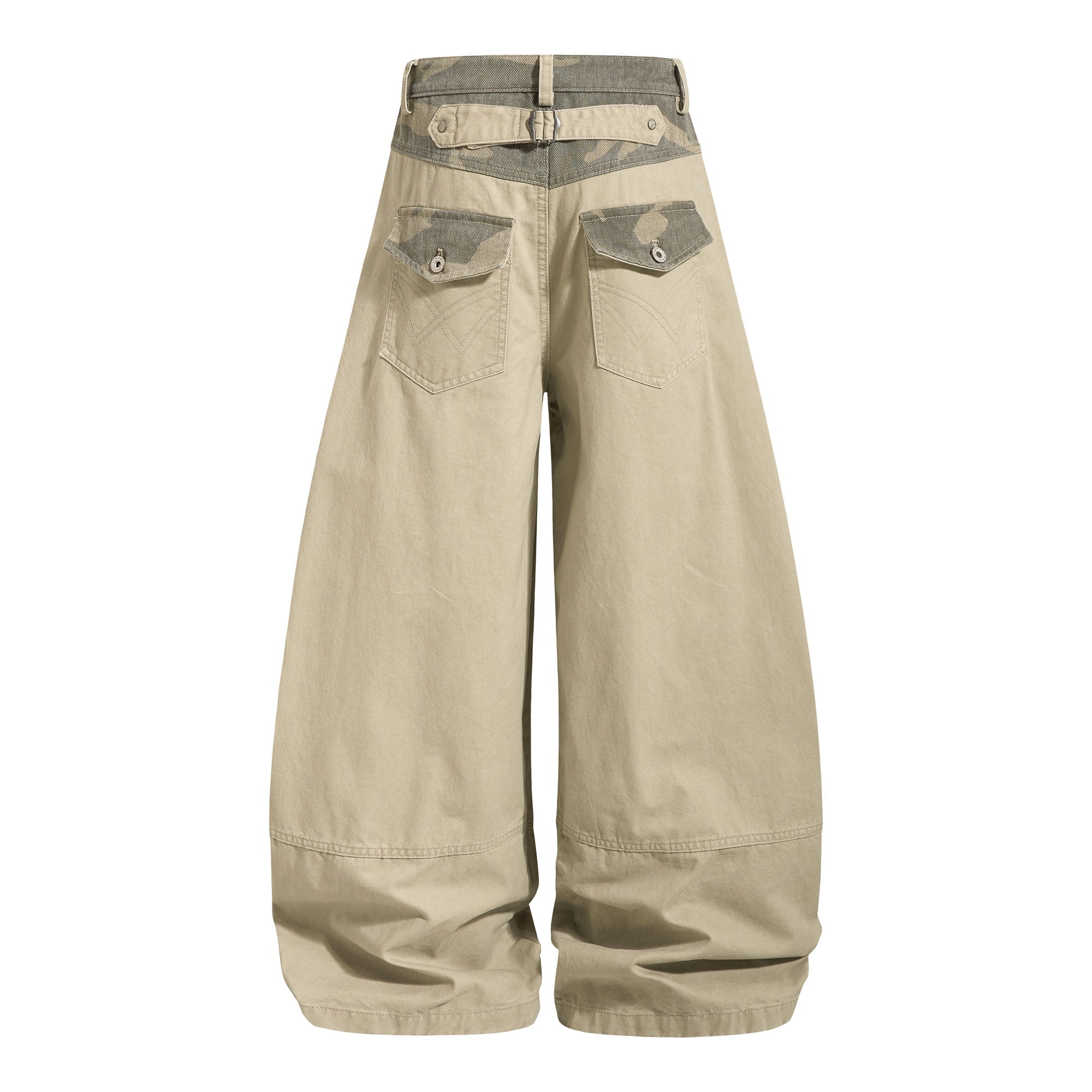Omirad Balloon Wide-Leg Pants | Camo Contrast Streetwear