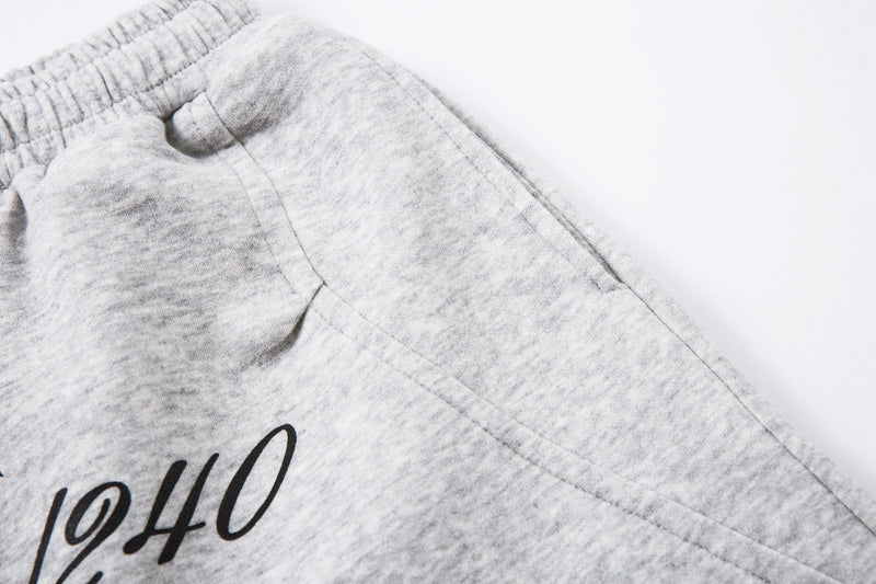 Omirad Embroidered Multi-Pocket Wide-Leg Cargo Sweatpants