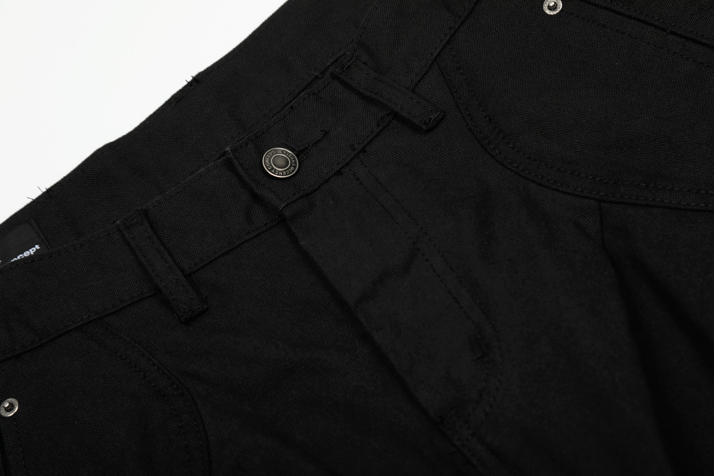Sculpted Wide-Leg Pants | Curved Panel Cotton Trousers