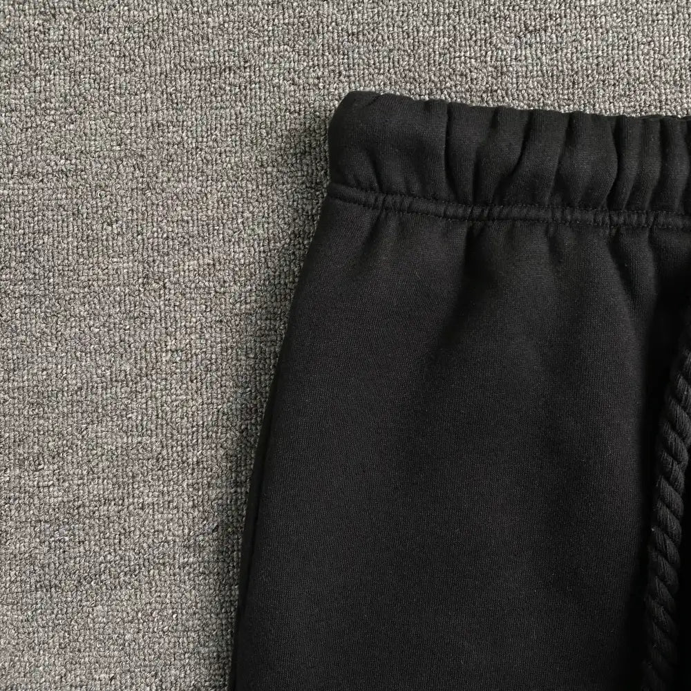 Syna World Black Letter Print Drawstring Jogger Pants