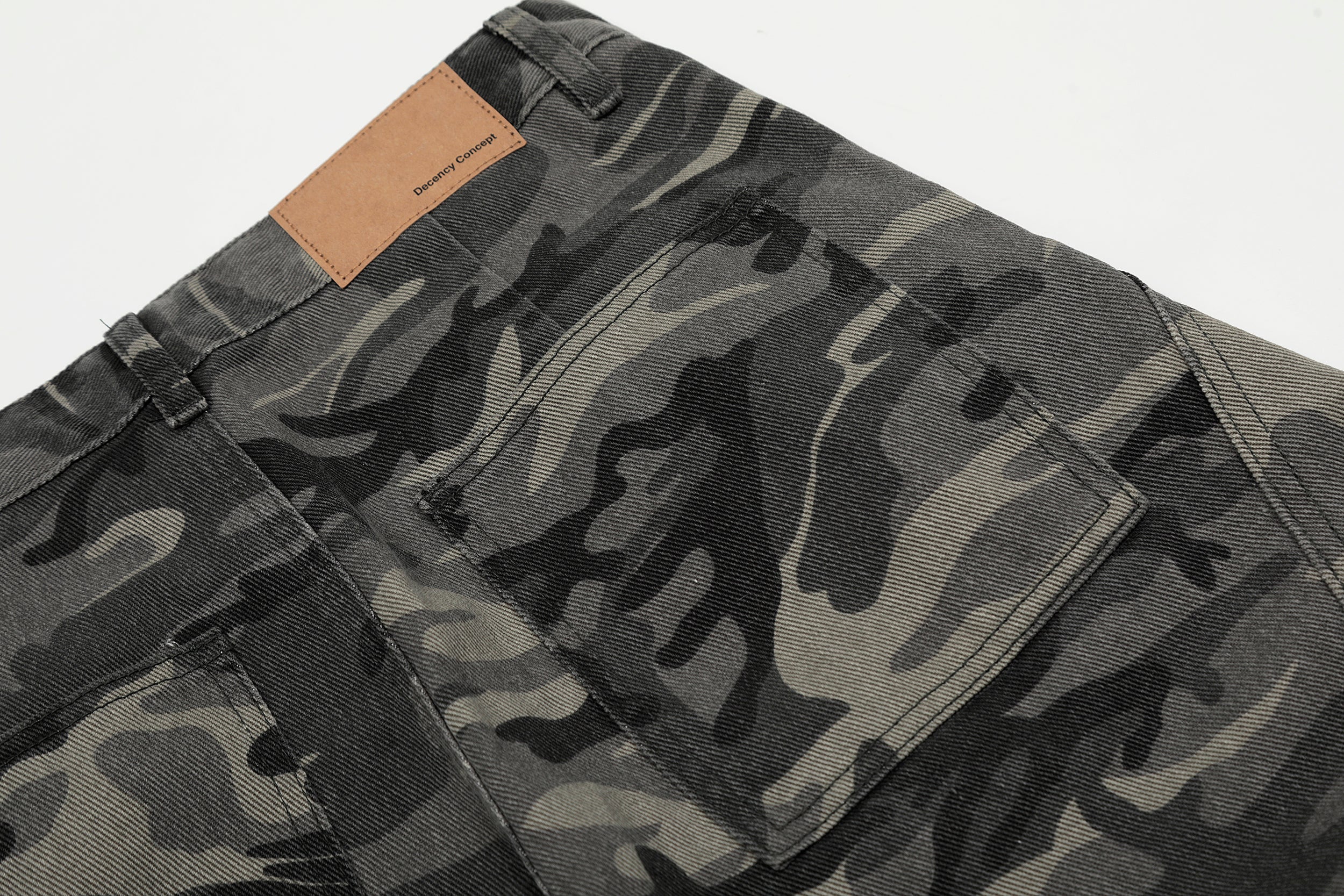 Omirad Shadow Camo Cargo Pants | Wide-Leg Streetwear