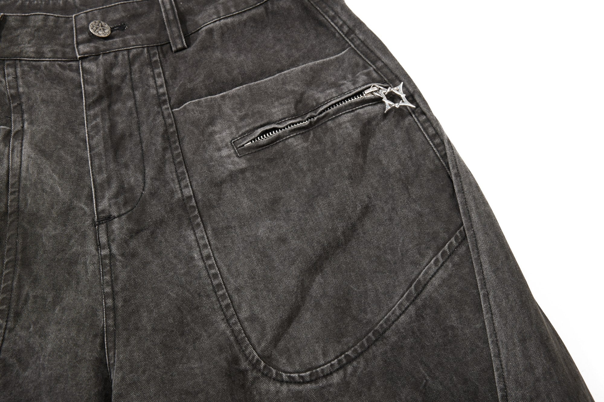 Omirad Washed Balloon Denim Jeans | Oversized Wide-Leg