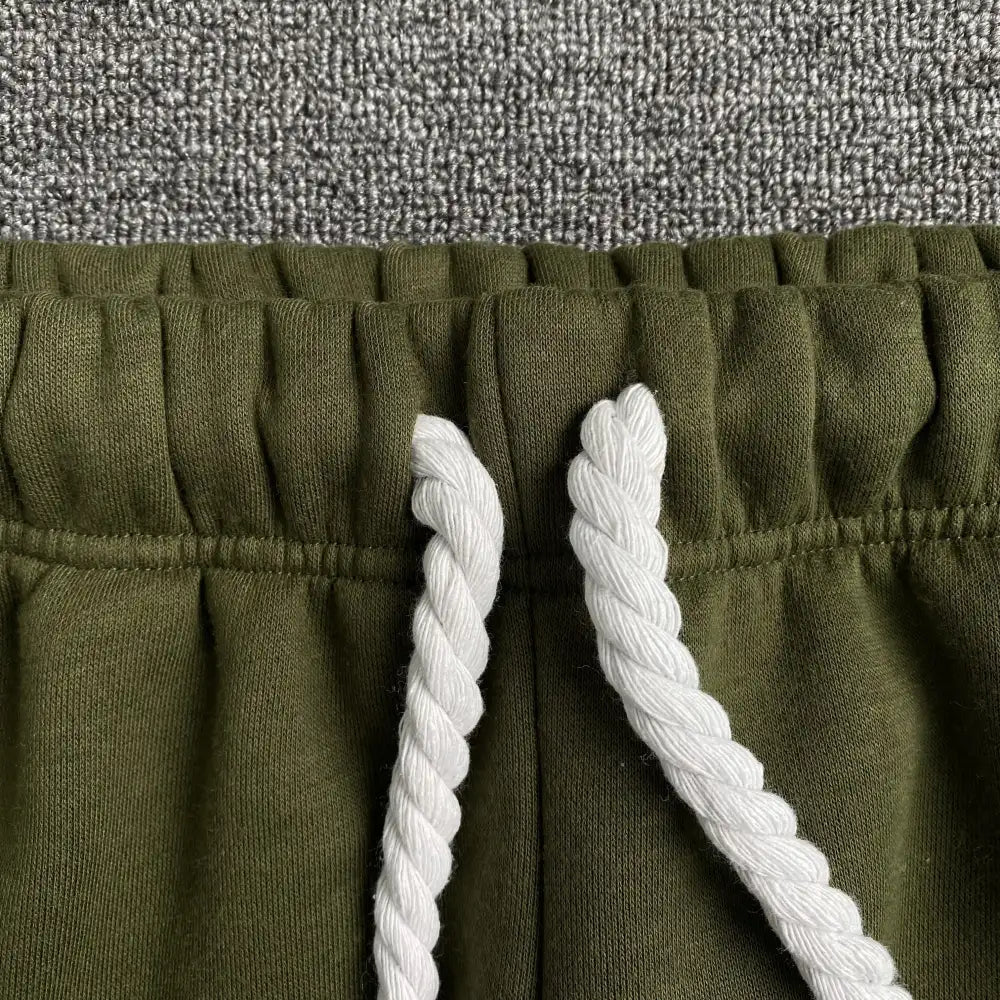 Syna World Olive Green Drawstring Jogger Pants