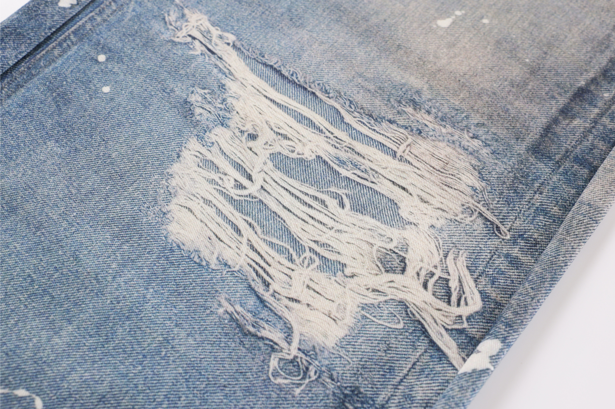 Omirad Vintage Patchwork Barrel Jeans | Y2K Distressed Denim