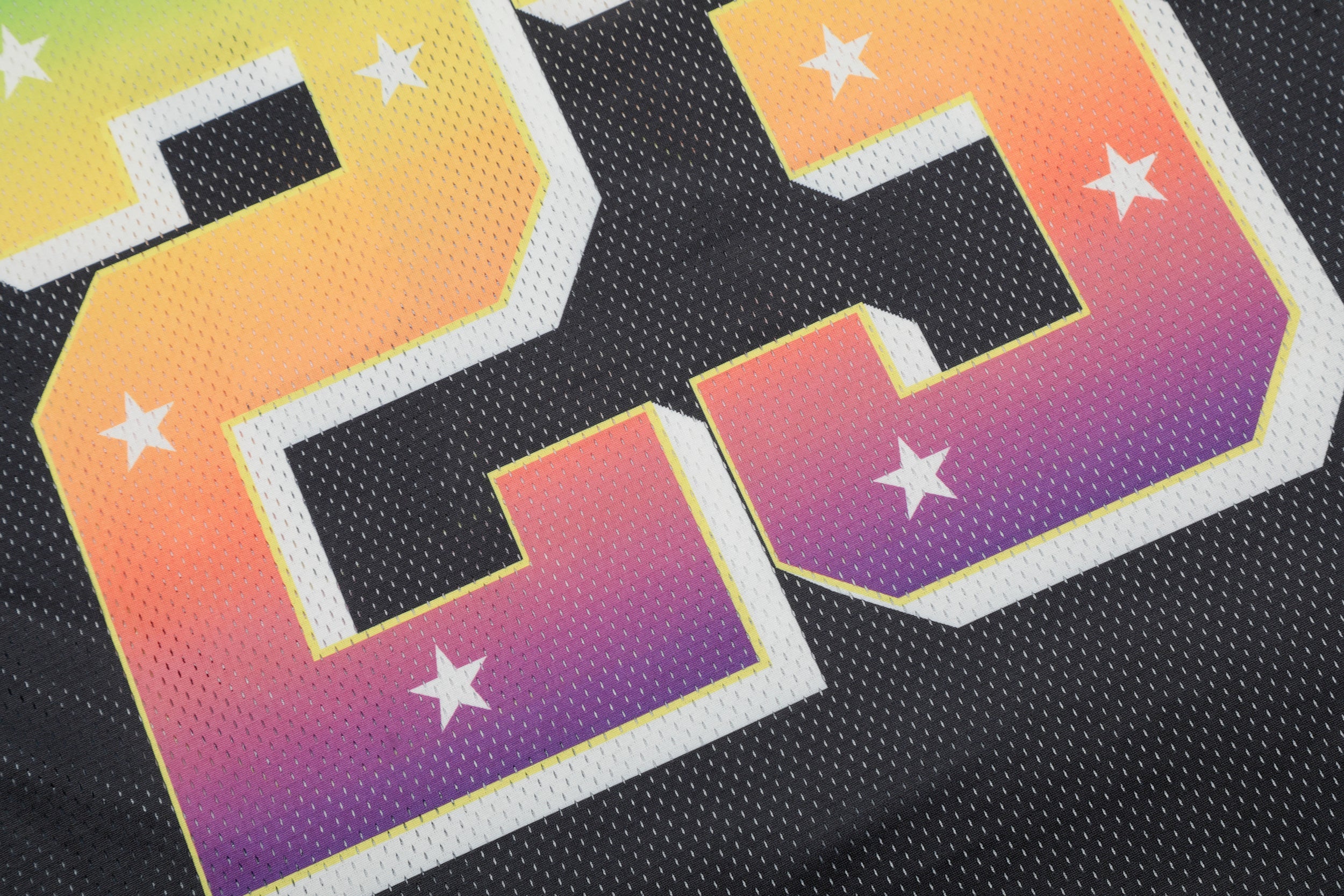 Rainbow Gradient Number 23 Football Jersey Top | GLFS Club
