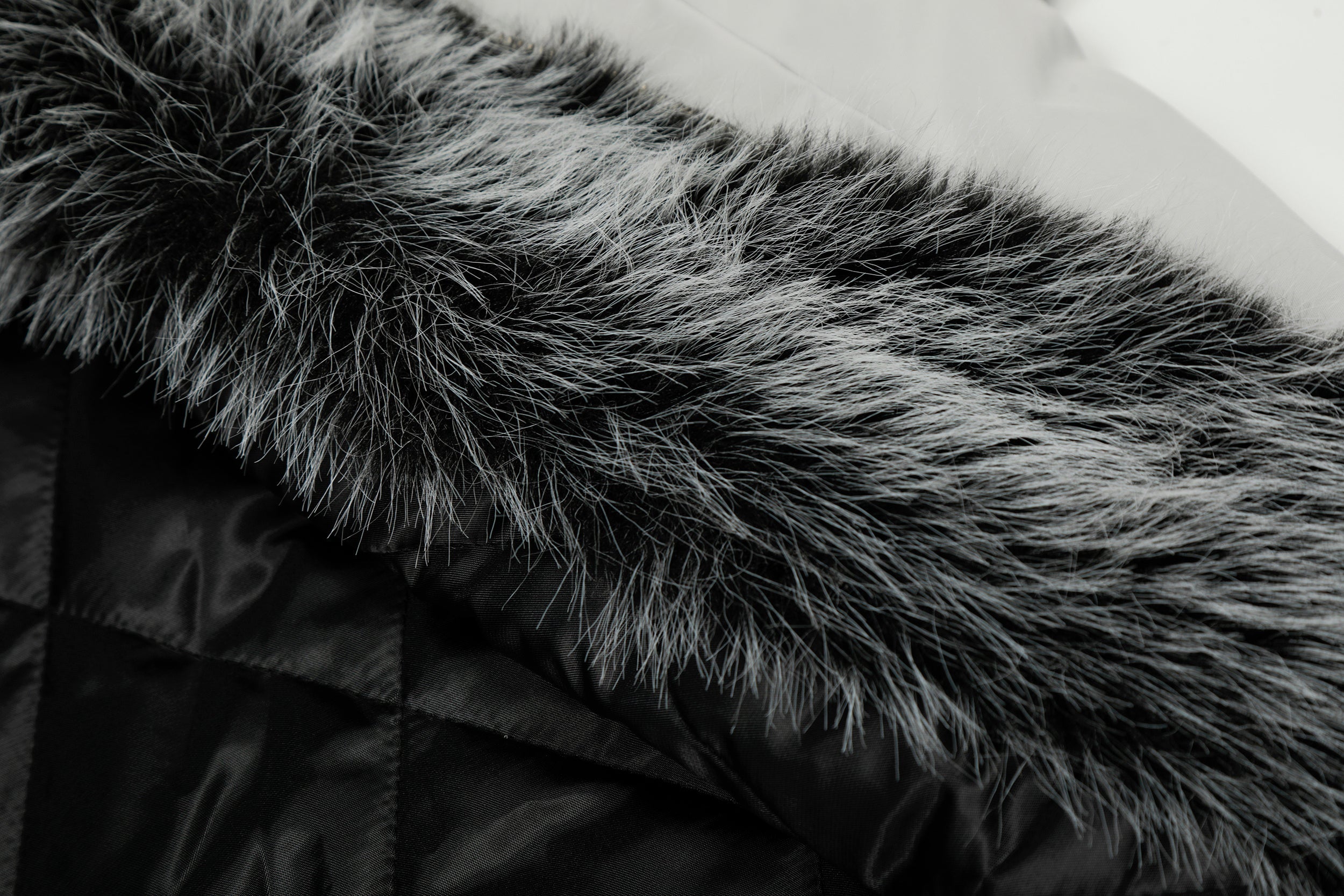 Faux Fur Hood Utility Bomber Jacket | Omirad