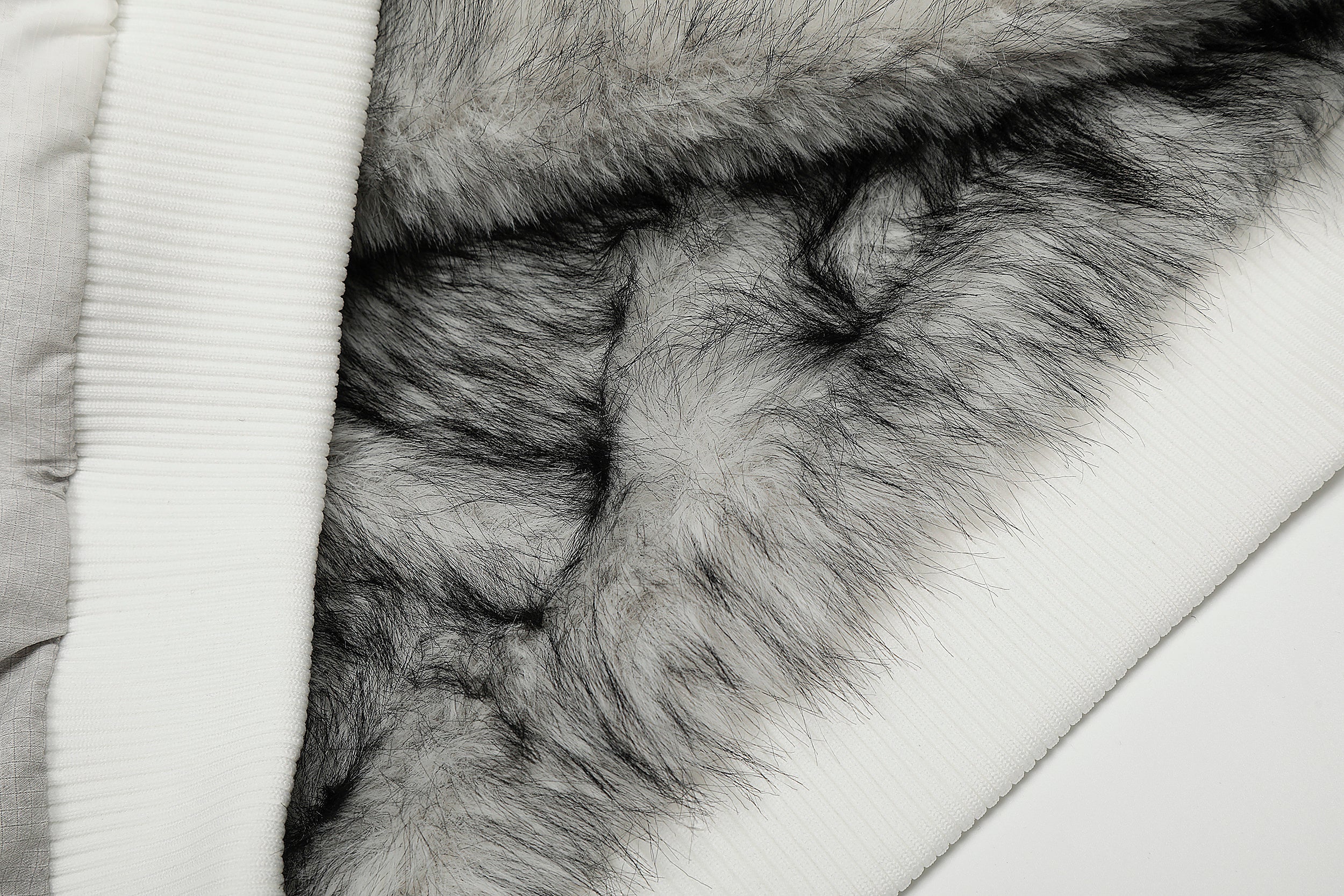 Faux Fur Panel Cropped Bomber Jacket | Streetwear Winter Coat