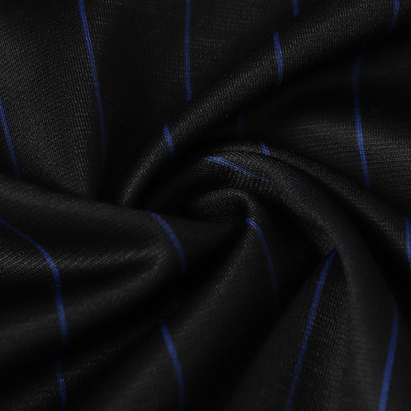 Vintage Pinstripe Football Jersey | Number 8 Street Style