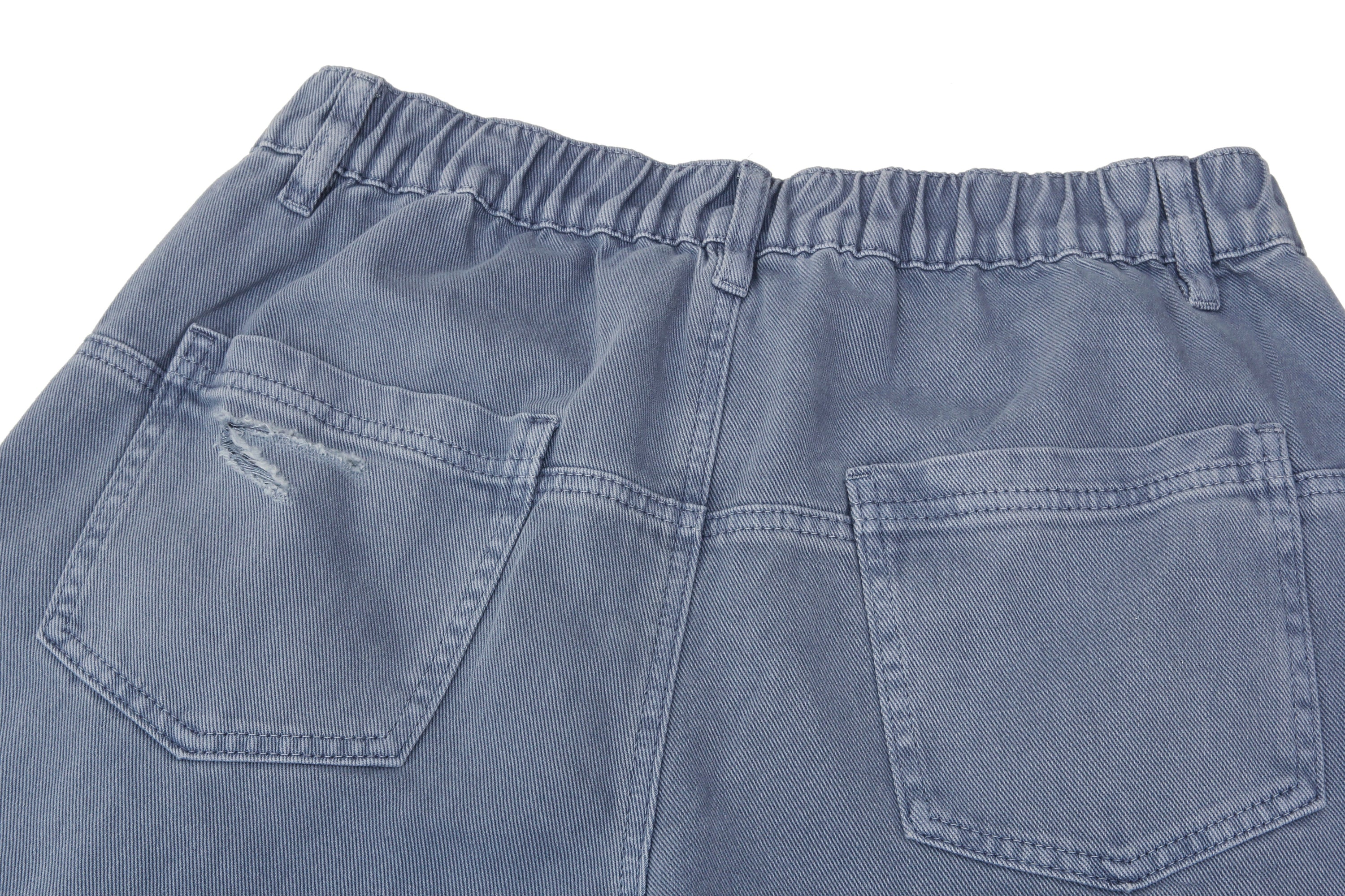 Omirad Distressed Utility Wide Leg Jeans | Baggy Denim