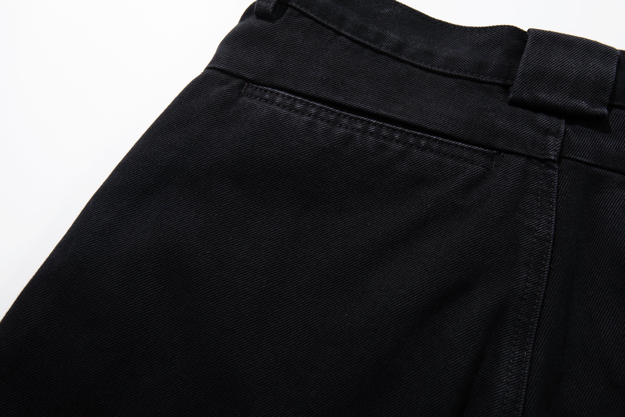 Omirad Studded Utility Wide-Leg Jeans | Black Denim
