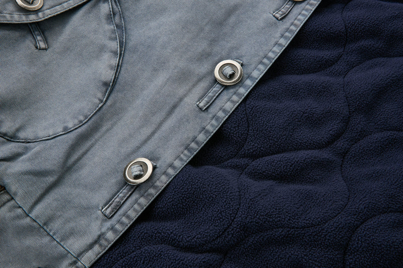 Omirad Vintage Washed Varsity Bomber Jacket | Cropped Fit