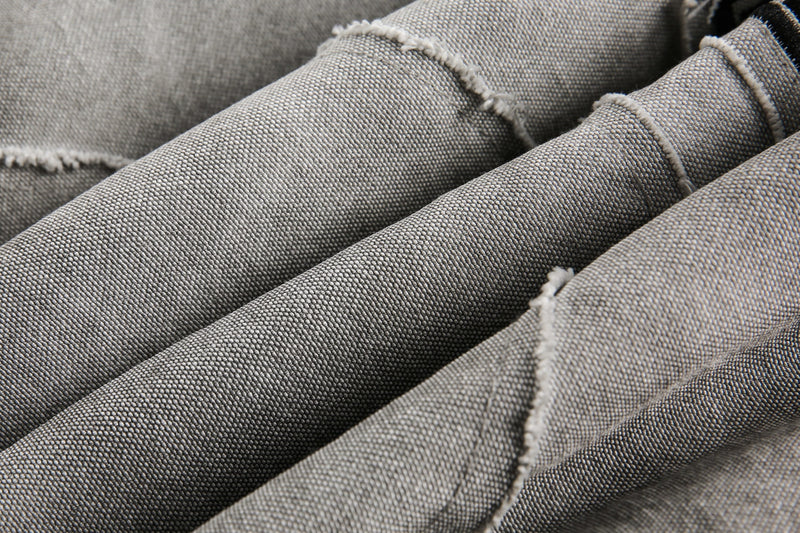 Distressed Patchwork Hoodie Jacket | Washed Streetwear