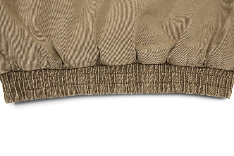 Omirad Layered Utility Bomber Jacket with Faux Fur Collar