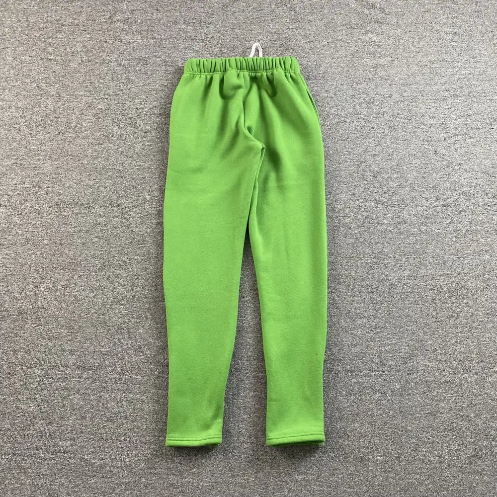 Syna World Green Yellow Letter Print Drawstring Jogger Pants