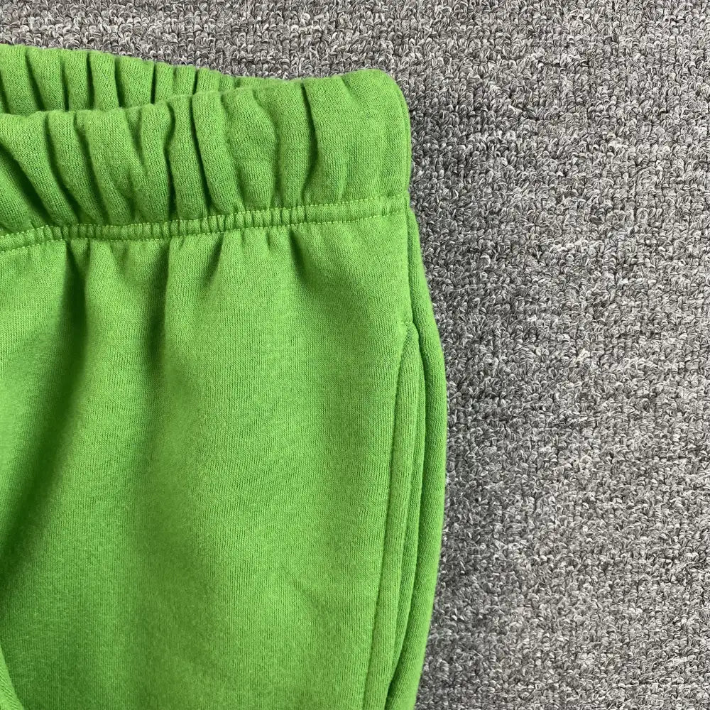 Syna World Green Yellow Letter Print Drawstring Jogger Pants