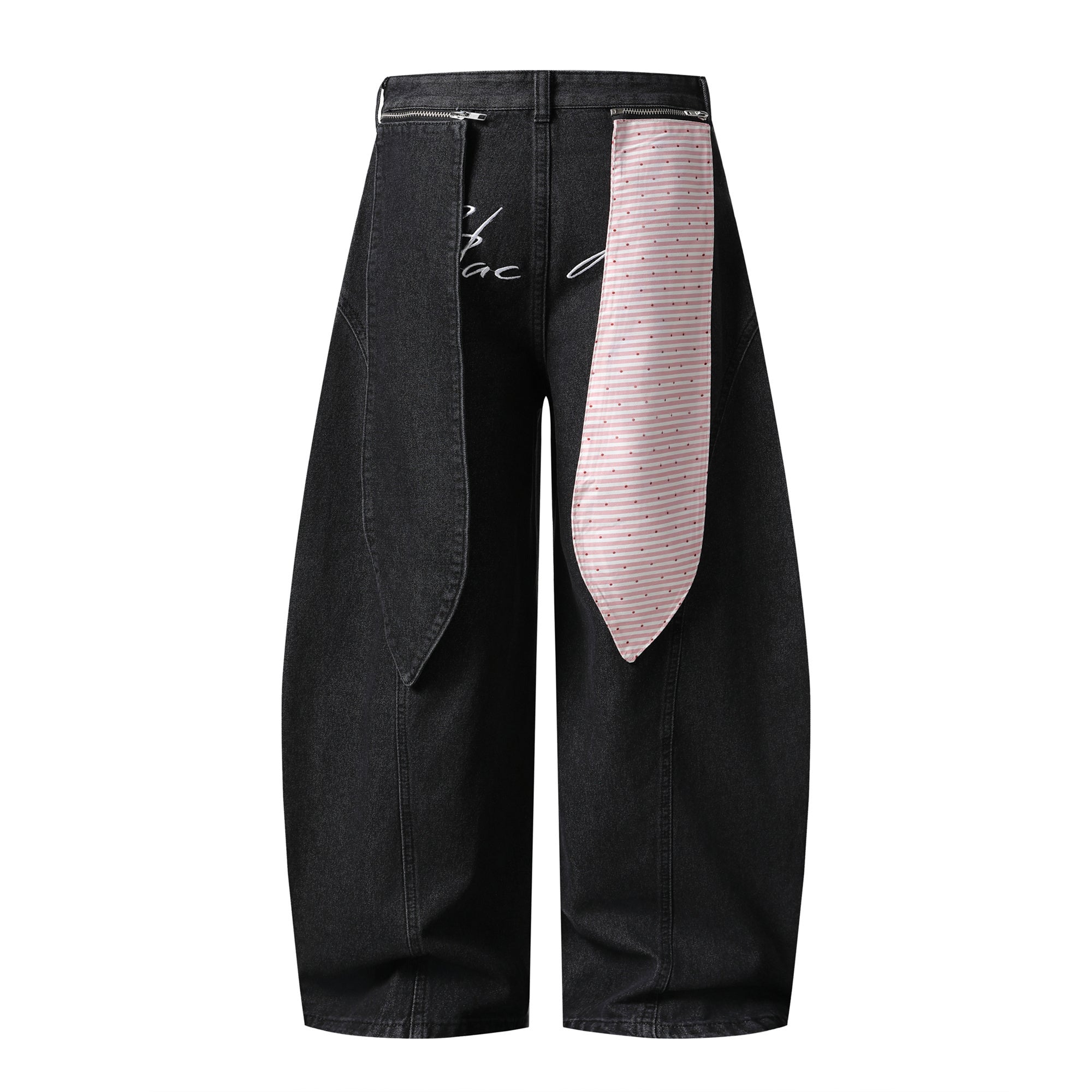Star Patch Wide-Leg Denim Jeans | Y2K Street Style