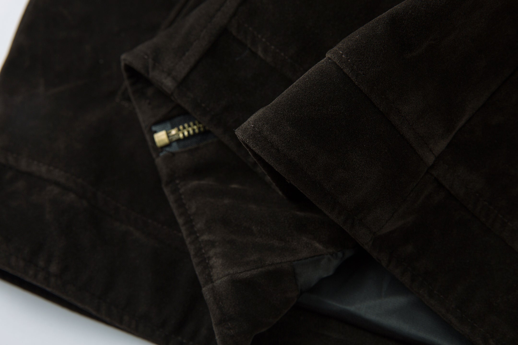 Suede-Texture Metal Clasp Jacket | Vintage Street Style