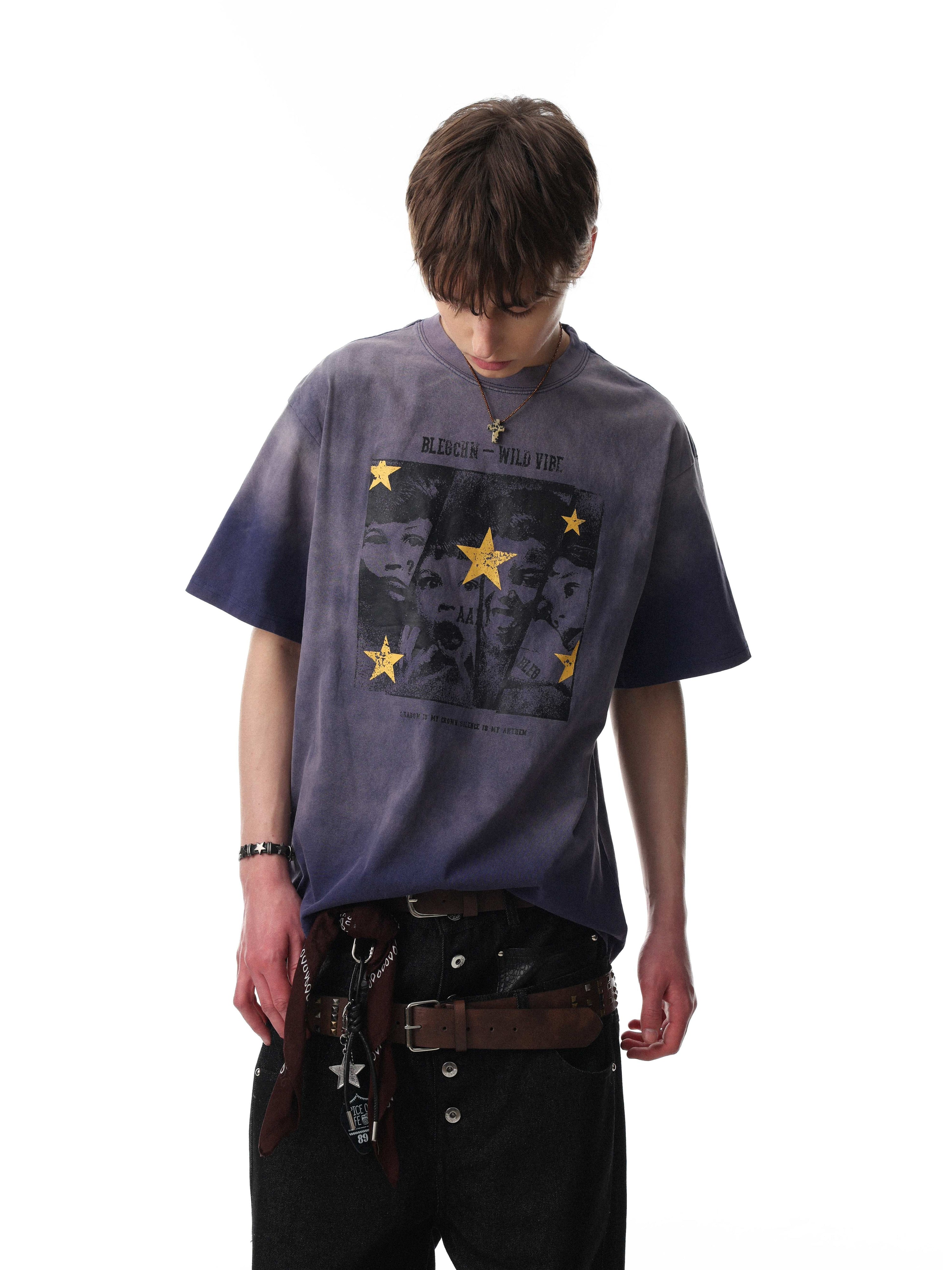 Wild Star Vintage Washed Graphic T-Shirt | Streetwear Tee
